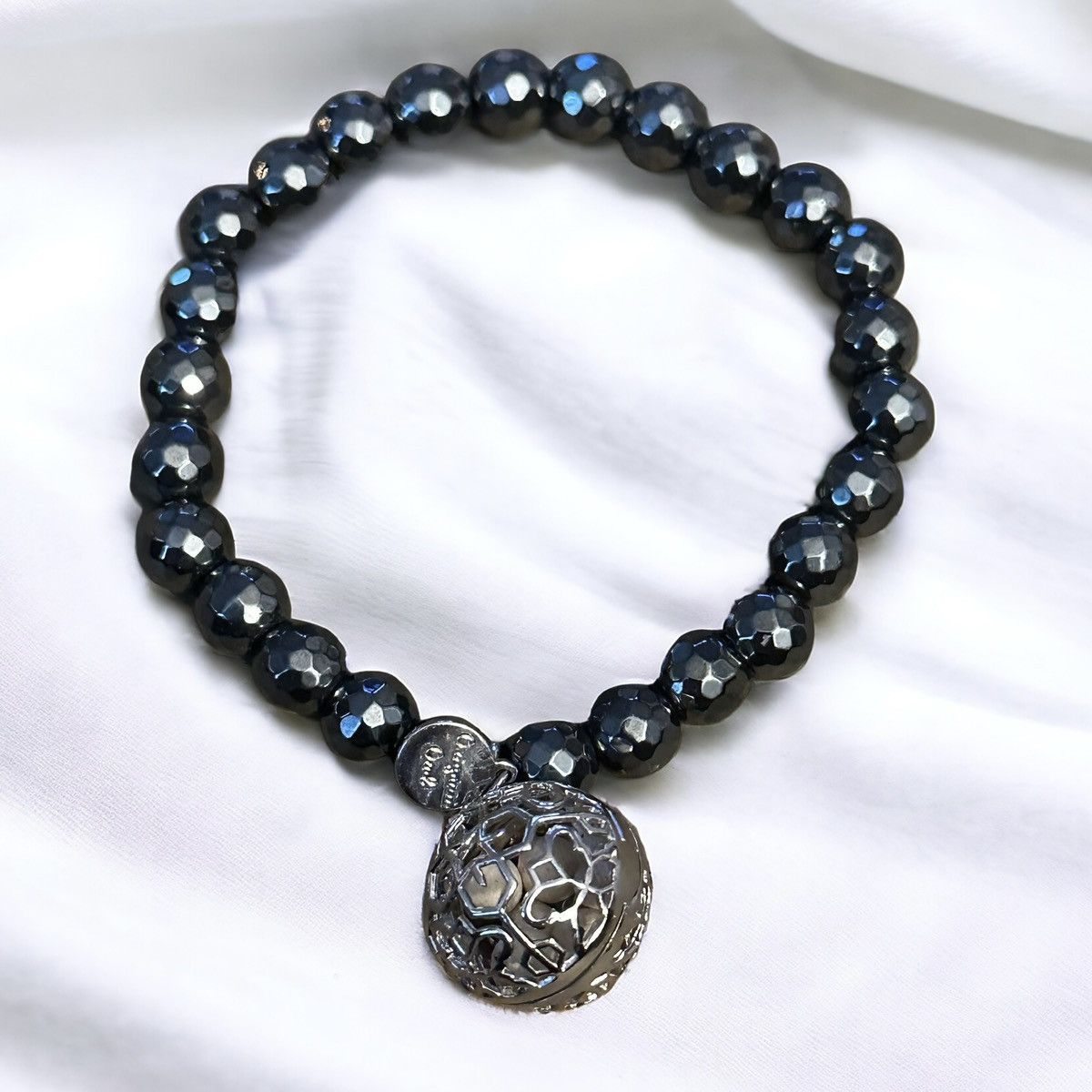 NEW Origami Owl Double Wrap Hematite Crystal Bracelet Brand New Origami Owl bracelet & locket. Includes leather  main image 3