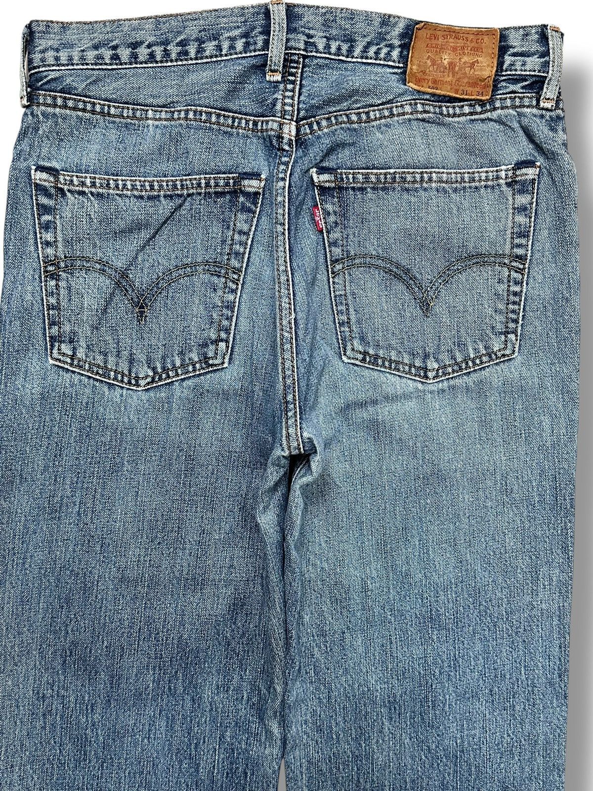 Levi's Levi's 502 Regular Fit With a Tapered Leg Faded & BlueWash Size US 31 - 4 Thumbnail
