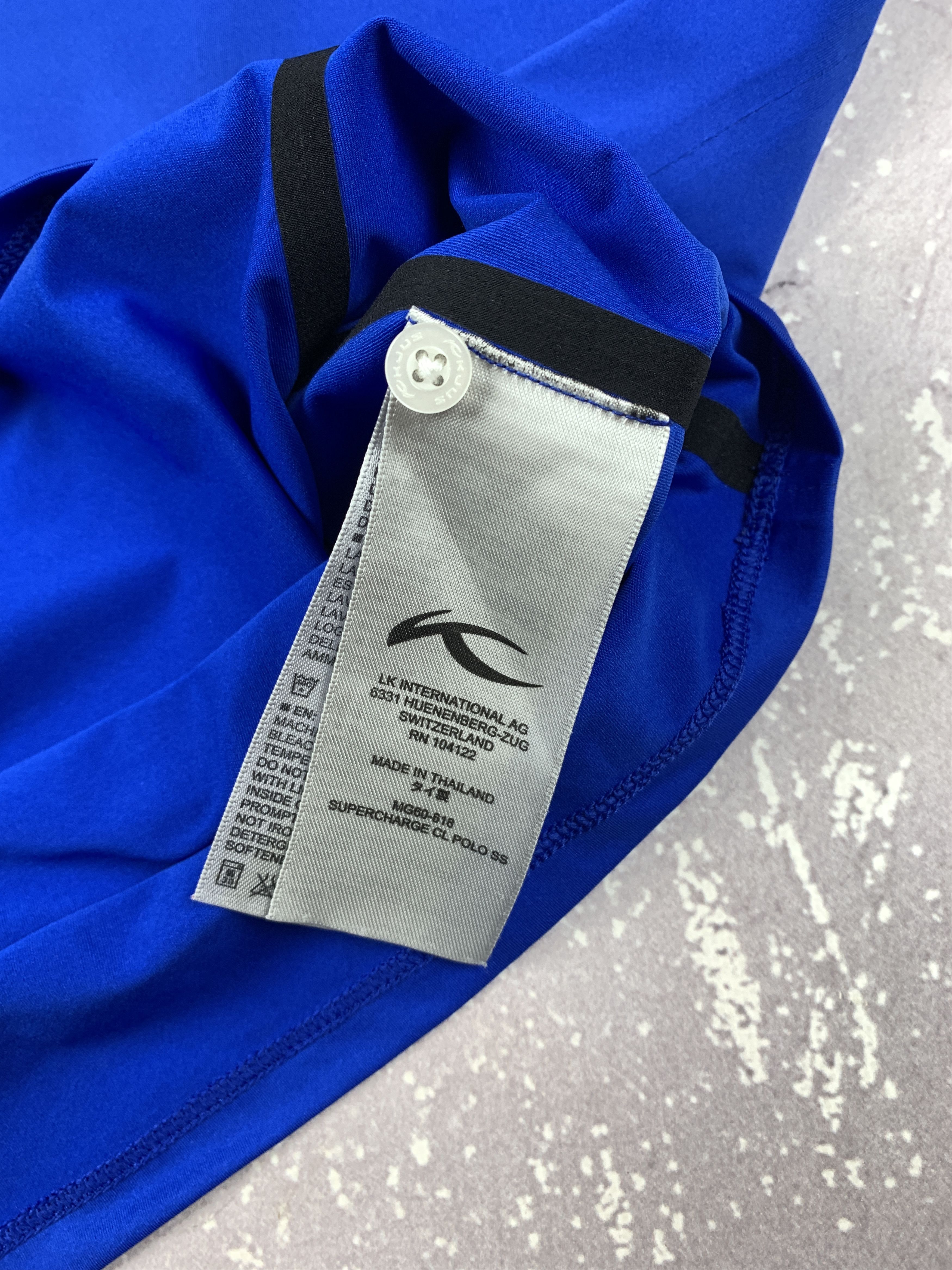 KJUS KJUS Supercharge Performance CL Polo Shirt SS Mens 52 L Blue Size US L / EU 52-54 / 3 - 6 Thumbnail
