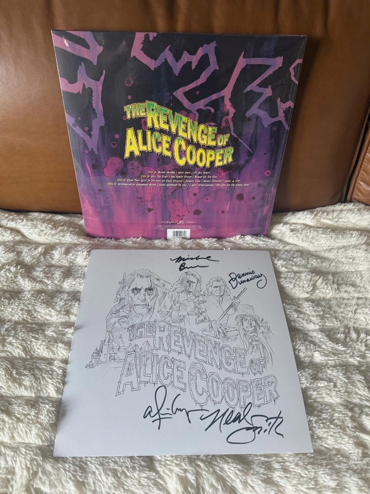Other The Revenge of Alice Cooper Violet 2LP Autographed In Hand! Size ONE SIZE - 2 Thumbnail