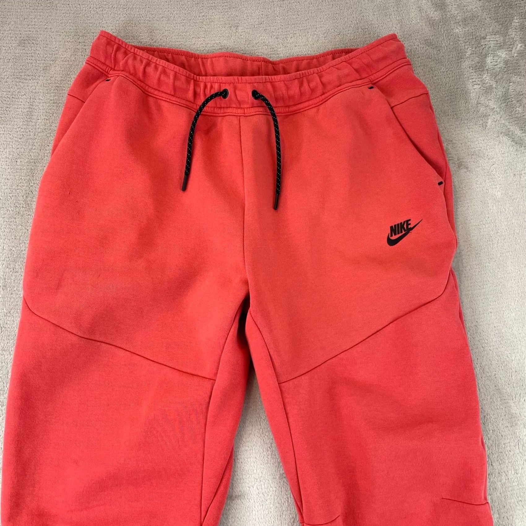 Nike Nike Tech Fleece Joggers Men L Coral Pockets Tapered Leg Activewear Casual Size US 33 - 6 Thumbnail