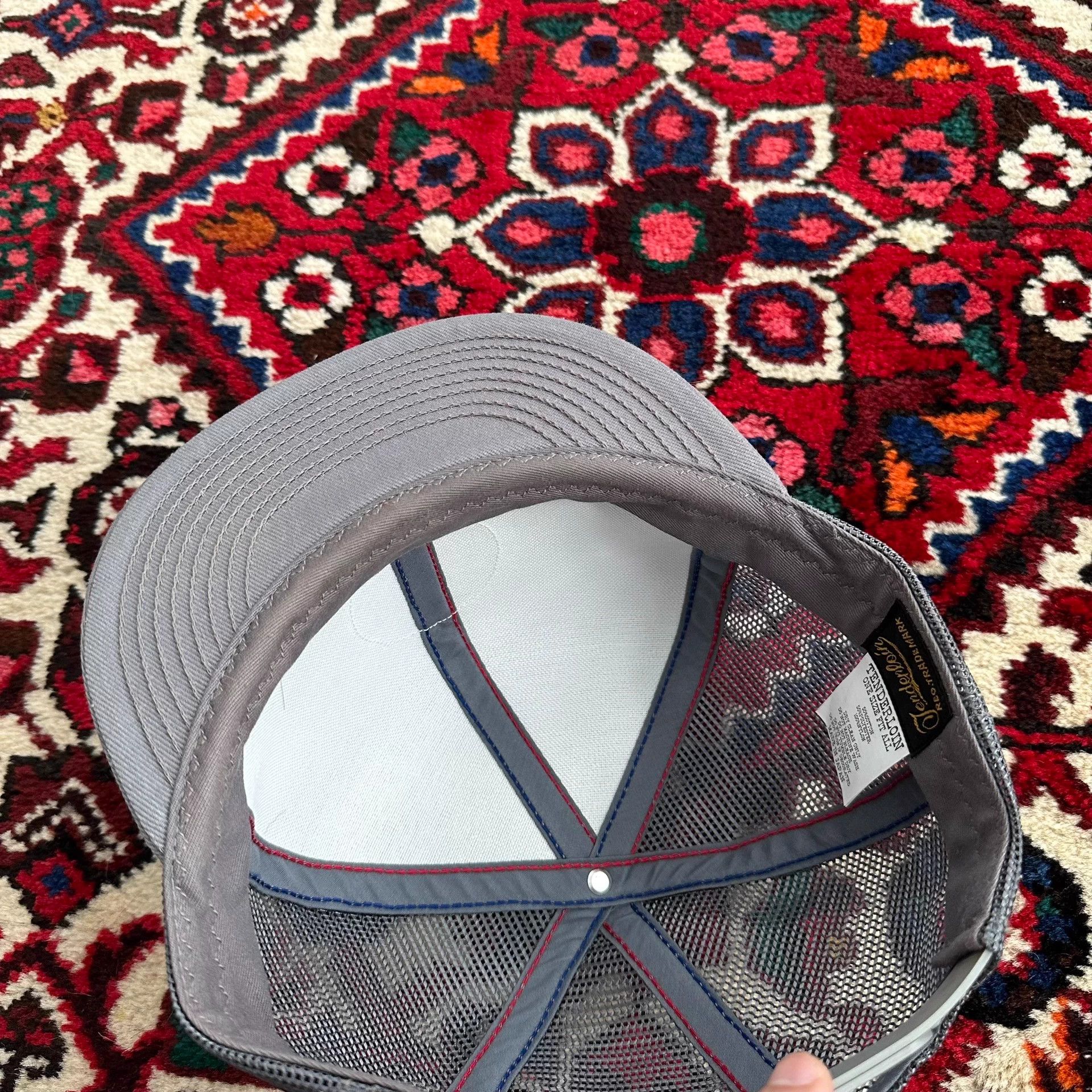 Tenderloin Tenderloin Trucker Cap Rare Half-Mesh Silver Size ONE SIZE - 5 Thumbnail