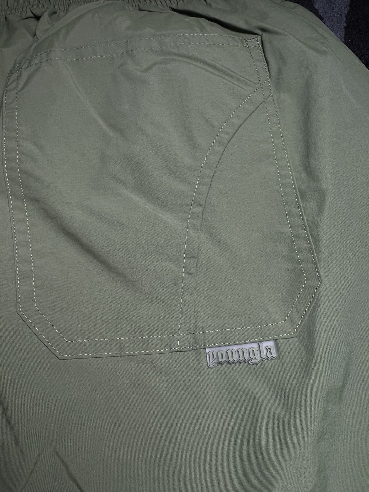 YoungLA Young LA Jogger Track Pants Sage Leaf Green size Large NWT Size US 34 / EU 50 - 3 Thumbnail