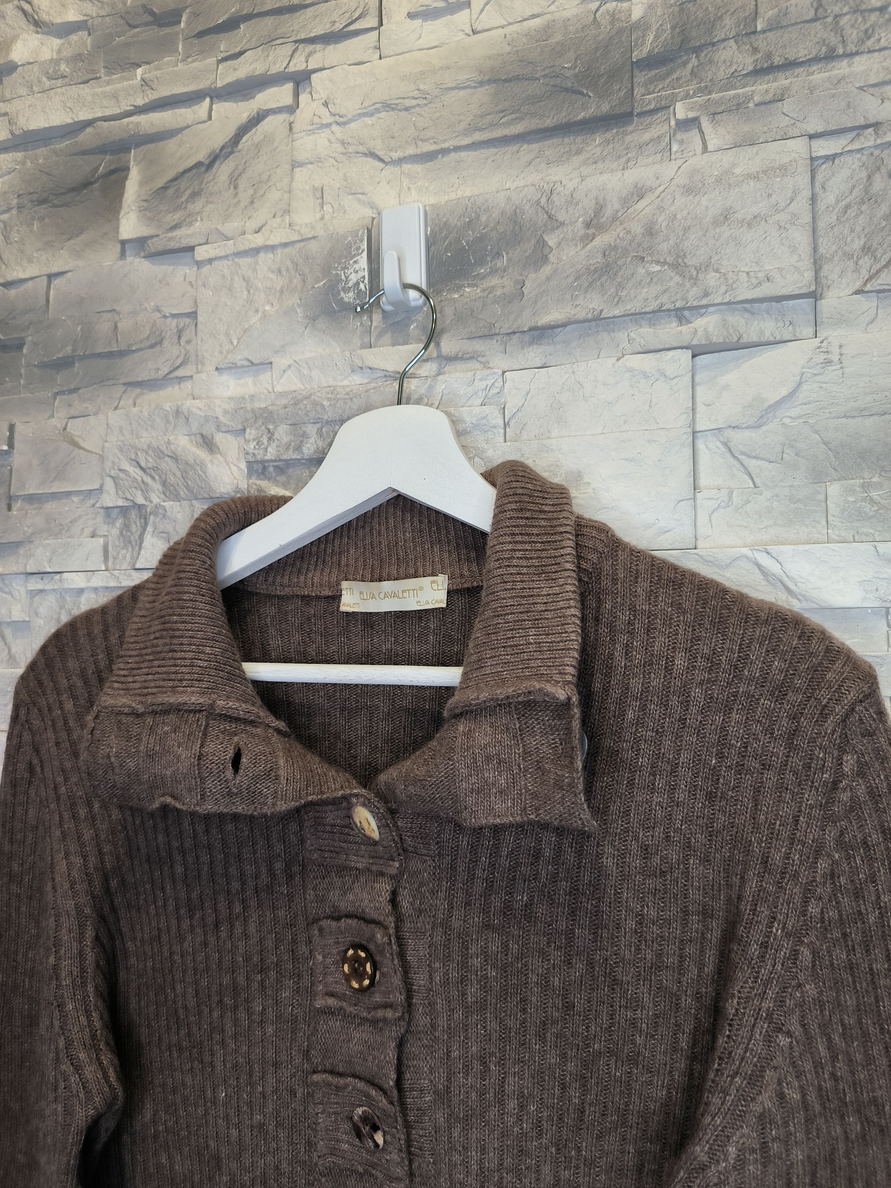Elisa Cavaletti Elisa Cavaletti Wool Knitwear Cardigan Cashmere Size M / US 6-8 / IT 42-44 - 2 Thumbnail