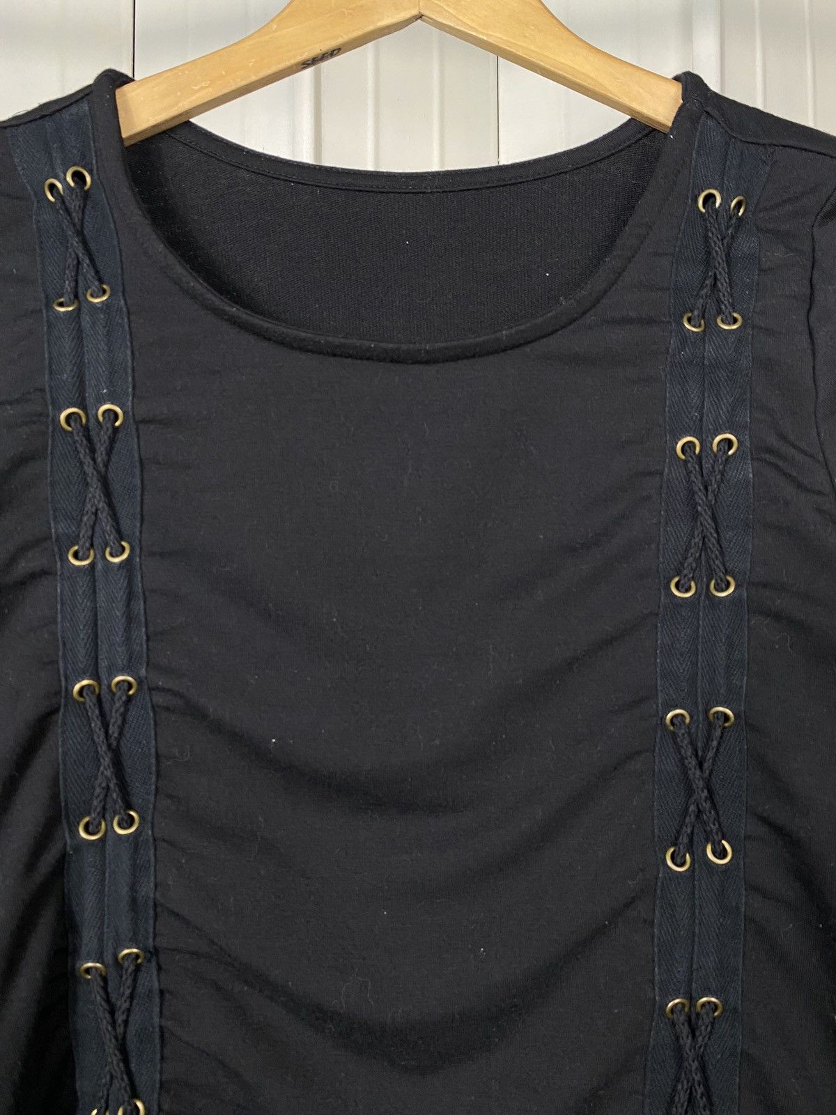 Japanese Brand Lace-Up Long Sleeve Top Japanese Brand/Archive Style Size US M / EU 48-50 / 2 - 3 Thumbnail