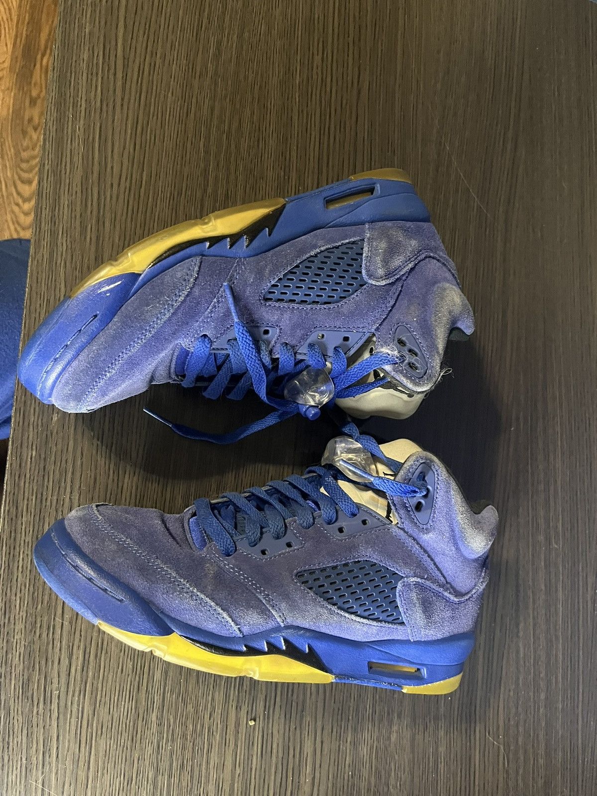 Jordan Brand Blue Suede GS Jordan 5 Size US 7 / EU 40 - 2 Thumbnail
