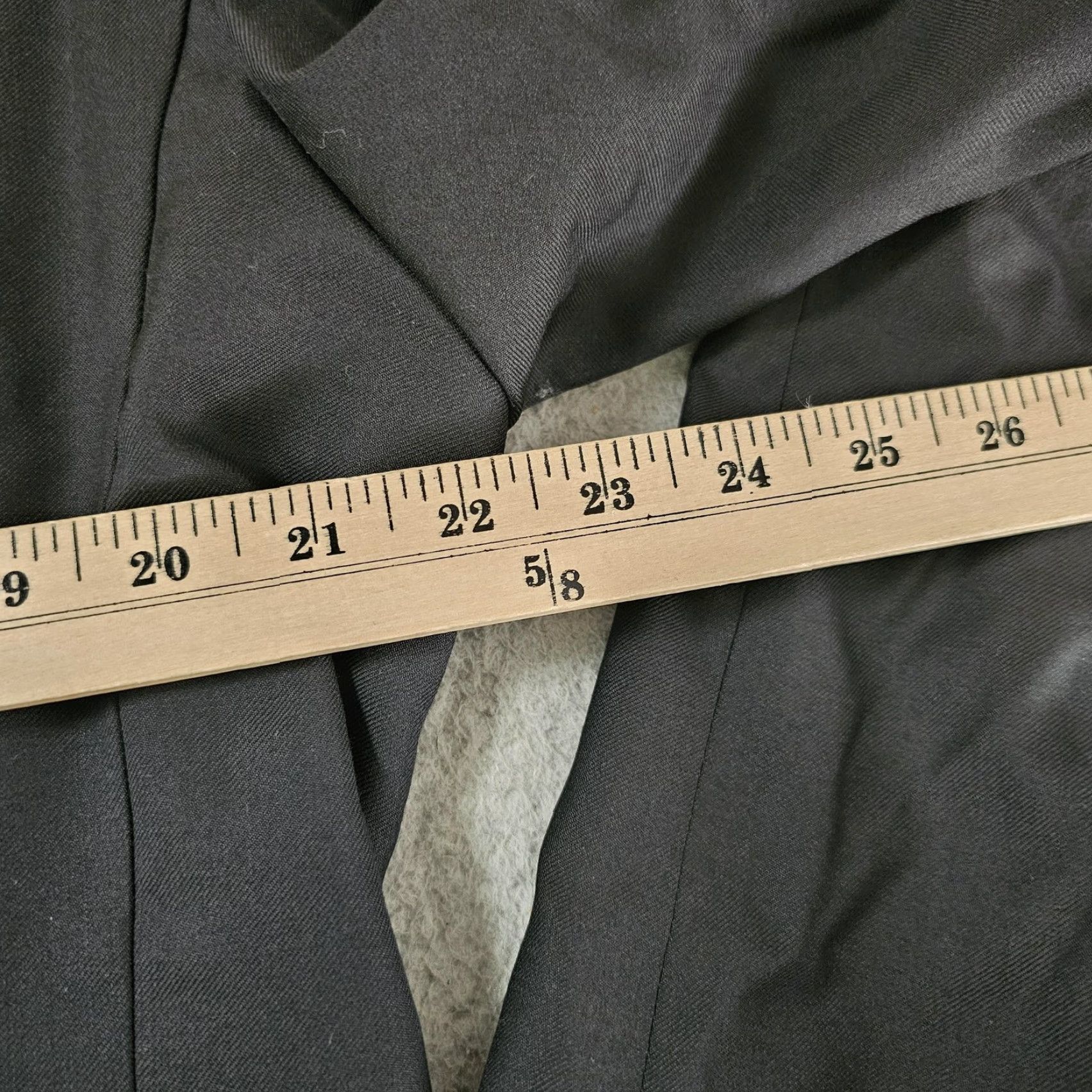 J.Crew J.Crew Thompson Suit Jacket Mens 44L Black Wool Two-Button Notch Lapel Blazer Size 44R - 7 Thumbnail