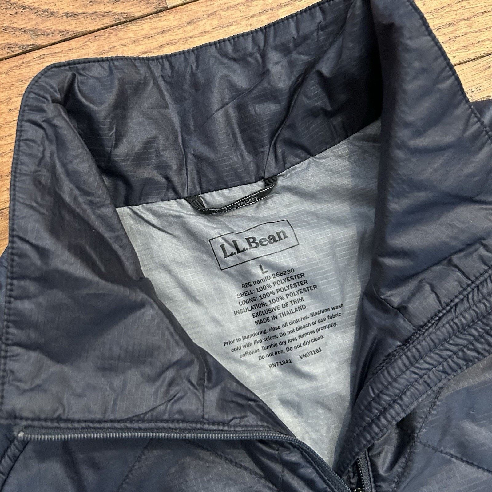 L.L. Bean Primaloft Quilted Puffer Half Zip Popover Jacket Large Size US L / EU 52-54 / 3 - 3 Thumbnail