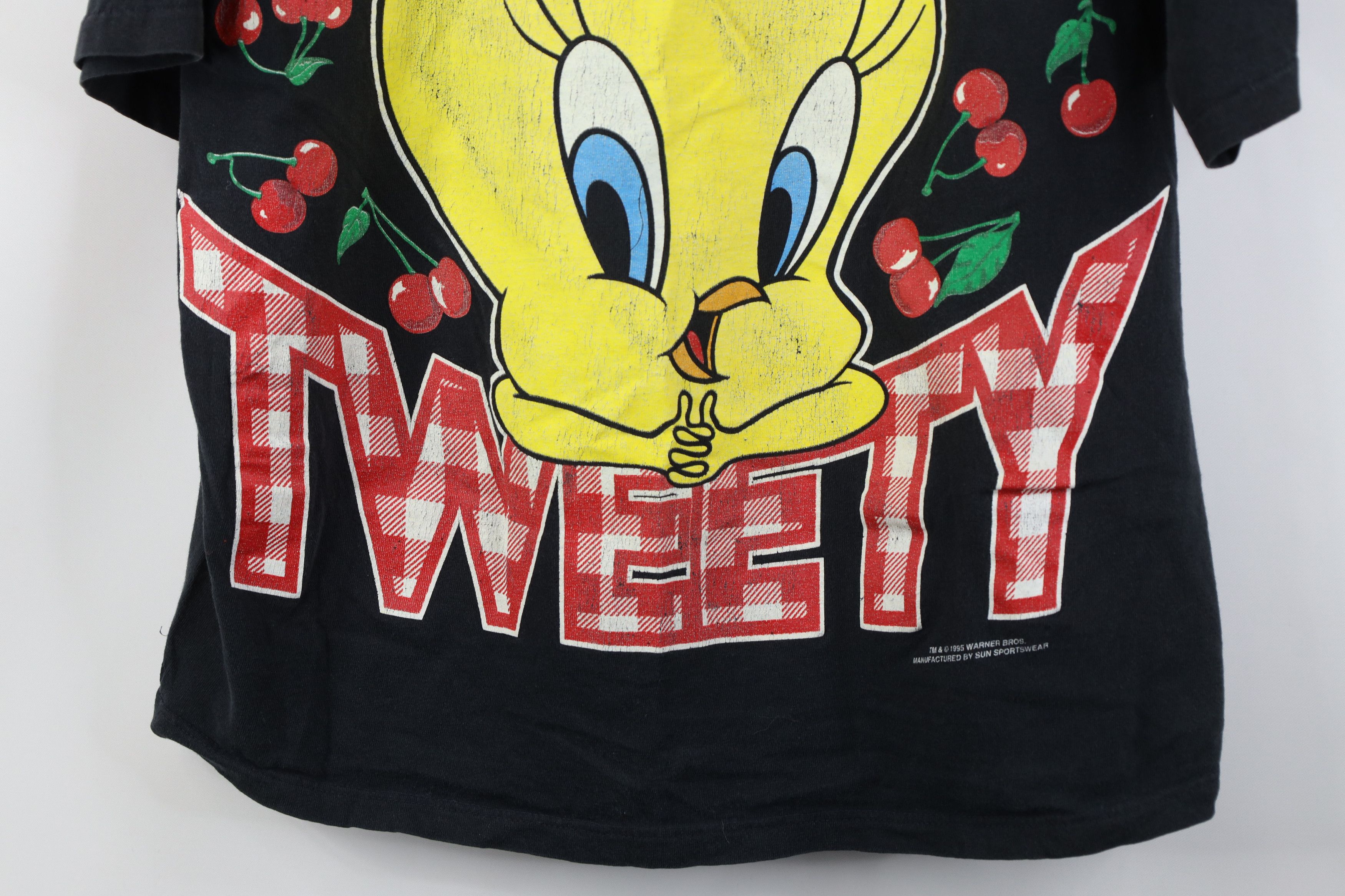 Vintage Vintage 90s Looney Tunes Tweety Bird Short Sleeve T-Shirt Size M / US 6-8 / IT 42-44 - 3 Thumbnail