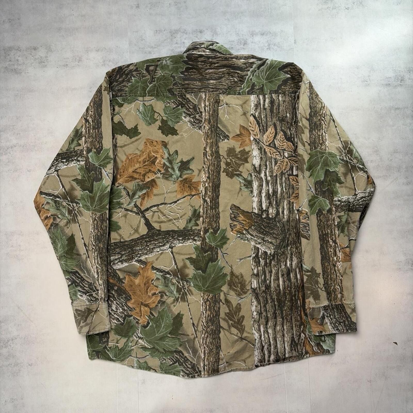 Realtree Vintage Realtree Grunge Hunting Long Sleeve Button Up Shirt Size US L / EU 52-54 / 3 - 2 Thumbnail