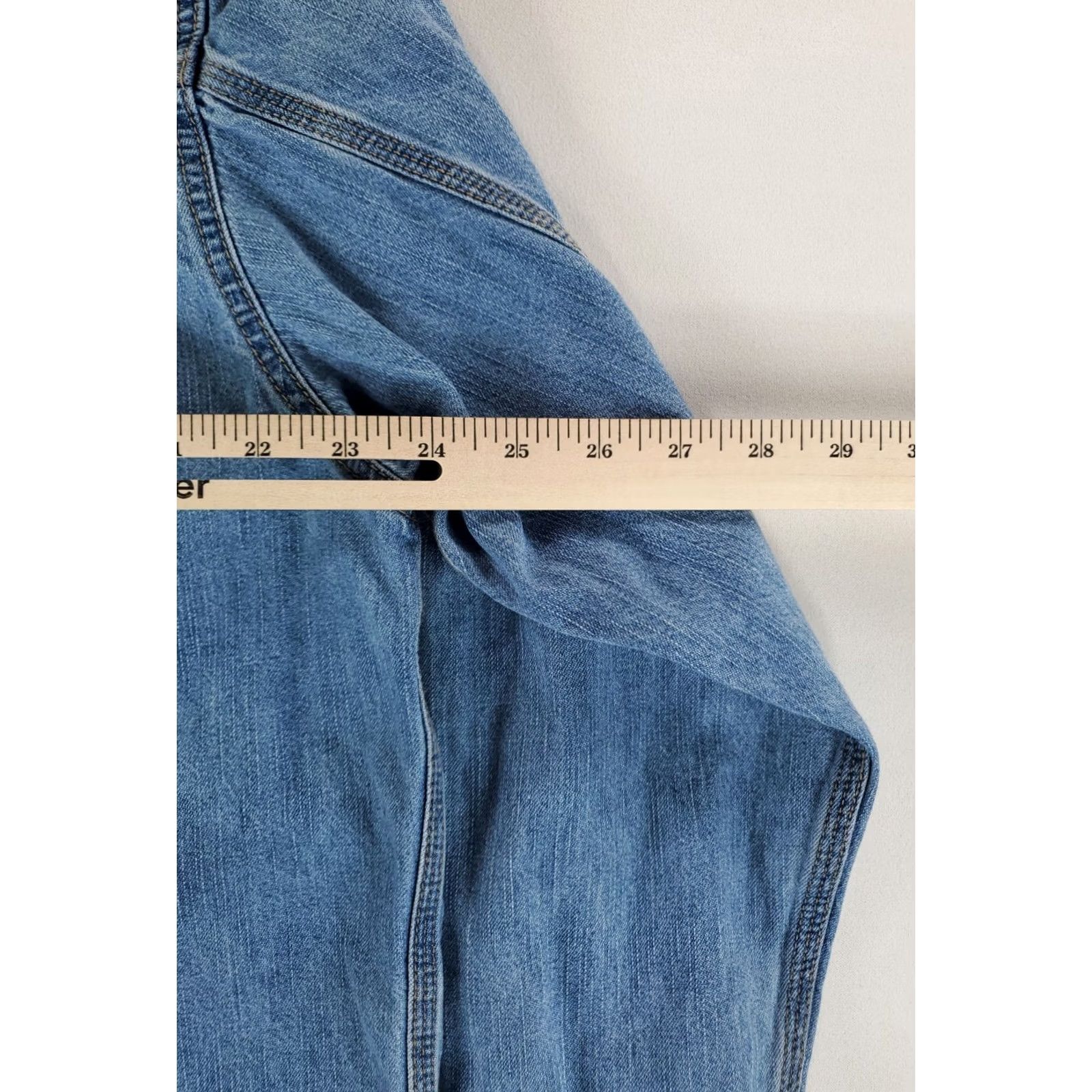Levi's VINTAGE Levi's Shirt Denim Button Up Long Sleeve Metal Button Blue Mens L Size US L / EU 52-54 / 3 - 6 Thumbnail