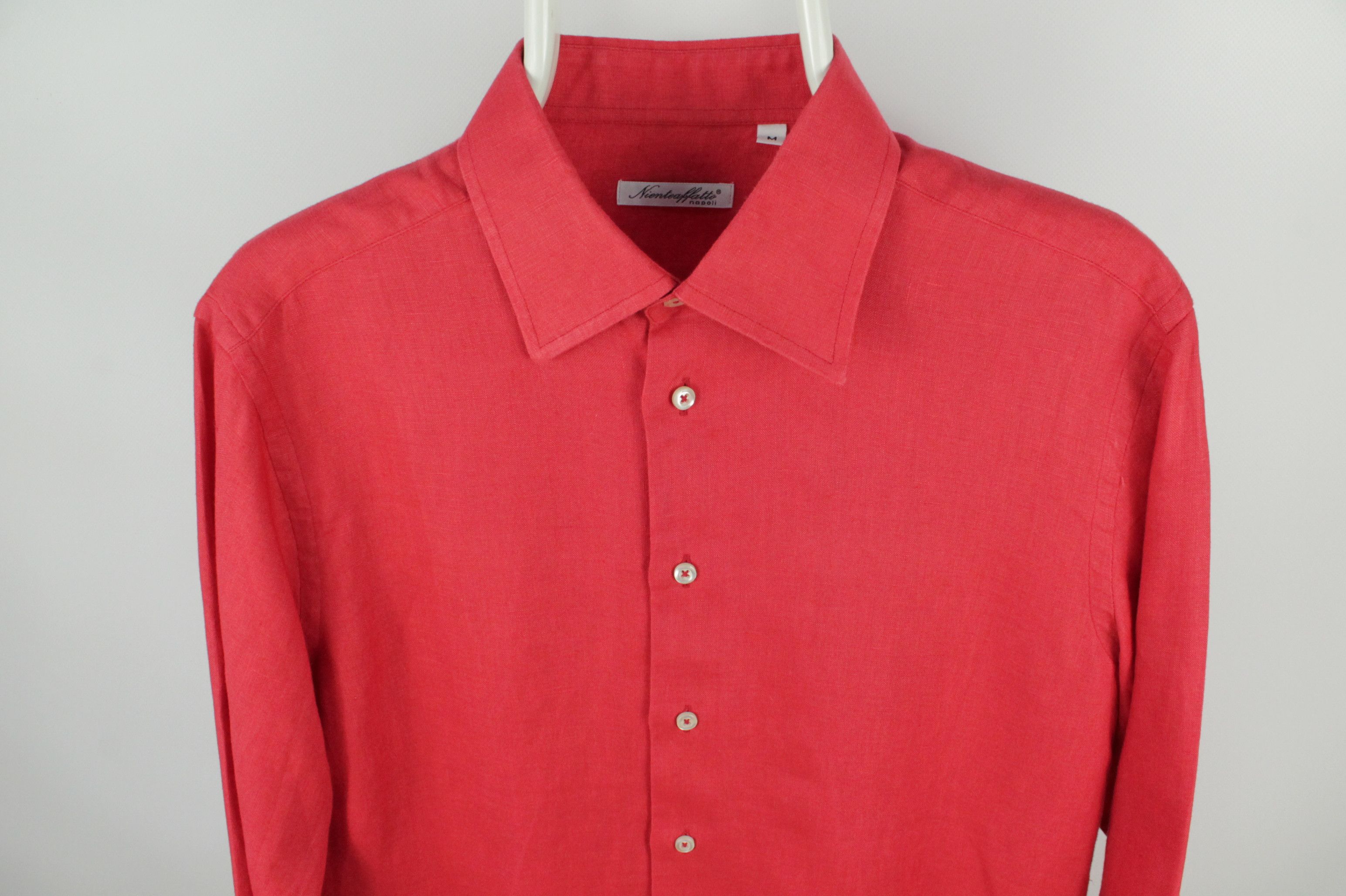 Other Nienteaffatto Napoli Red Linen Shirt Size US M / EU 48-50 / 2 - 2 Thumbnail