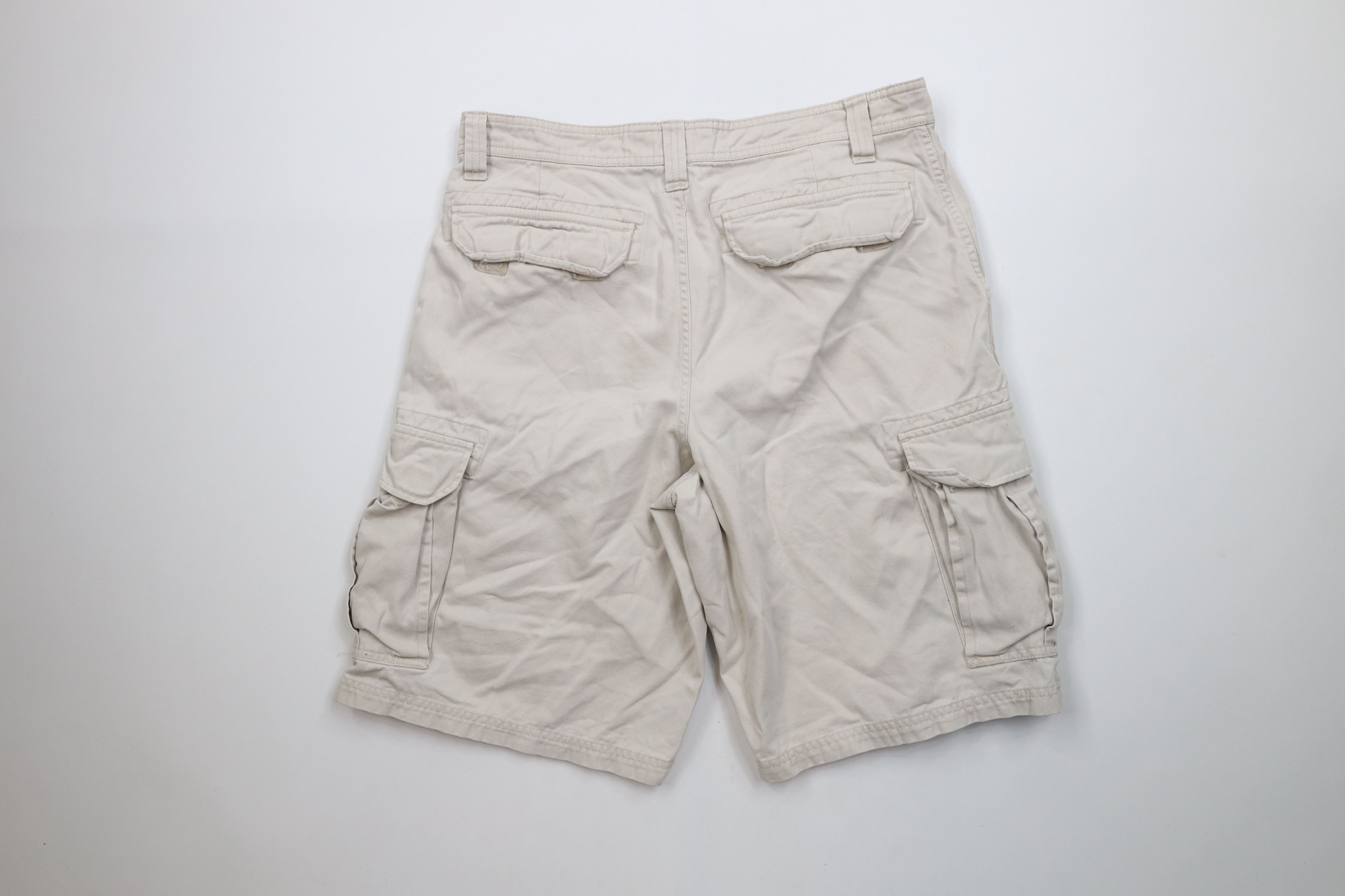 Aeropostale × Vintage Vintage 90s Y2K Aeropostale Heavyweight Cargo Shorts Beige Size US 32 / EU 48 - 8 Thumbnail