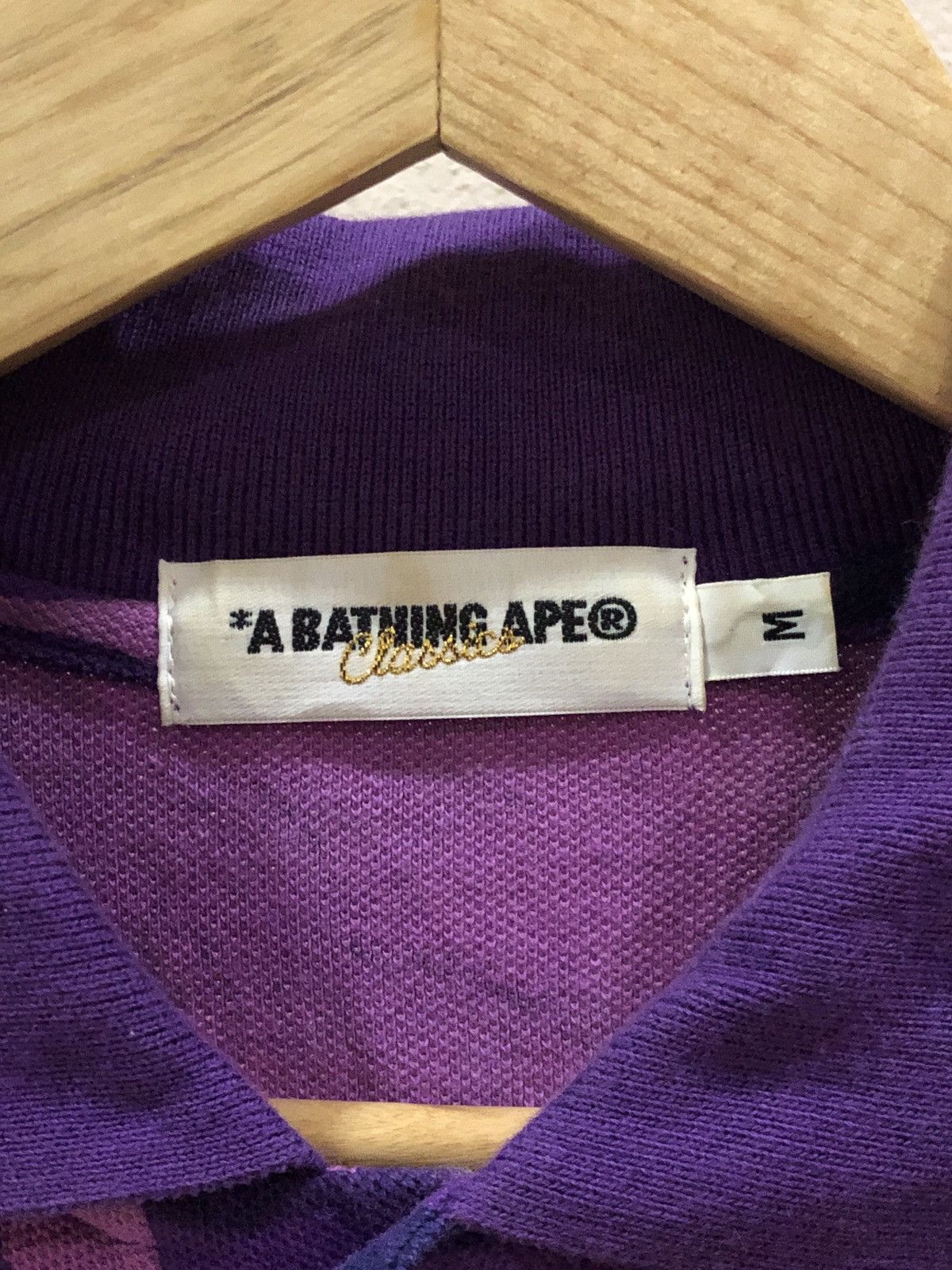 Bape BAPE Fire Camo Polo Shirts Purple Camo Flame A Bathing Ape Size US M / EU 48-50 / 2 - 4 Thumbnail