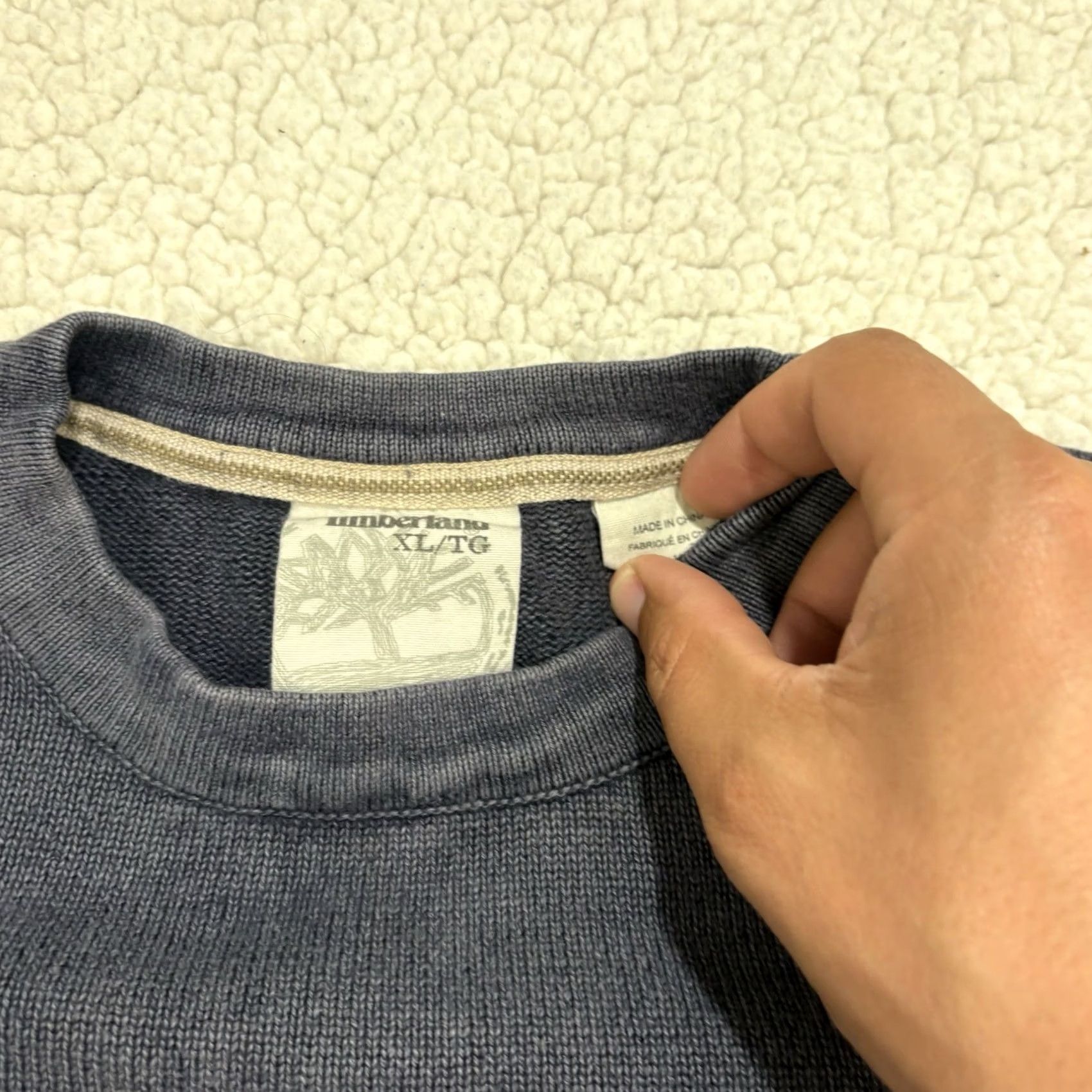 Timberland Timberland Crewneck Sweatshirt Men’s XL Navy Blue Pullover Knit Sweatshirt Regular Fit Long Sleeve Size US XL / EU 56 / 4 - 2 Thumbnail