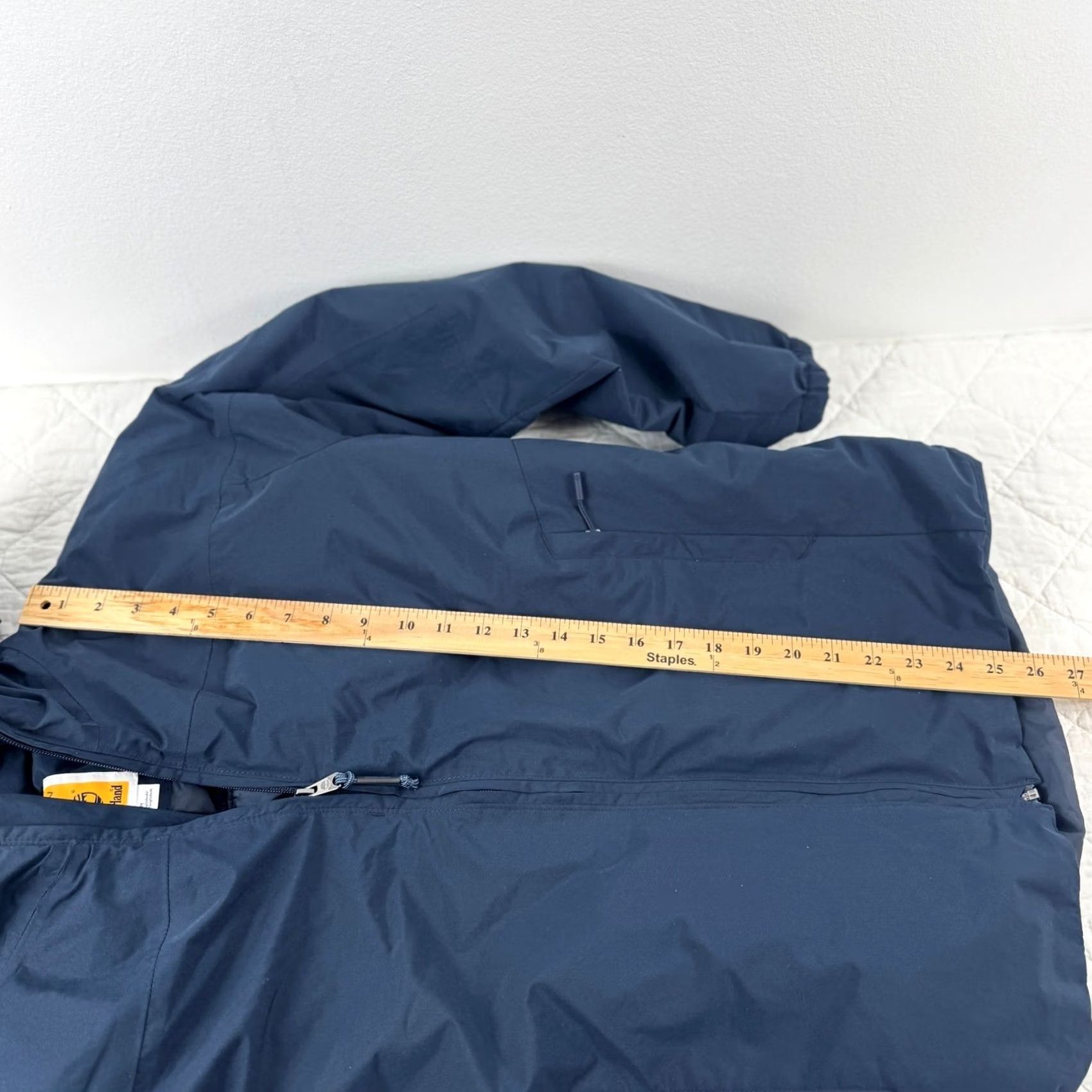 Timberland Timberland Windbreaker Navy Blue Hooded Rain Jacket TB0A5UVW M Gorpcore Jacket Womens? Size US M / EU 48-50 / 2 - 7 Thumbnail