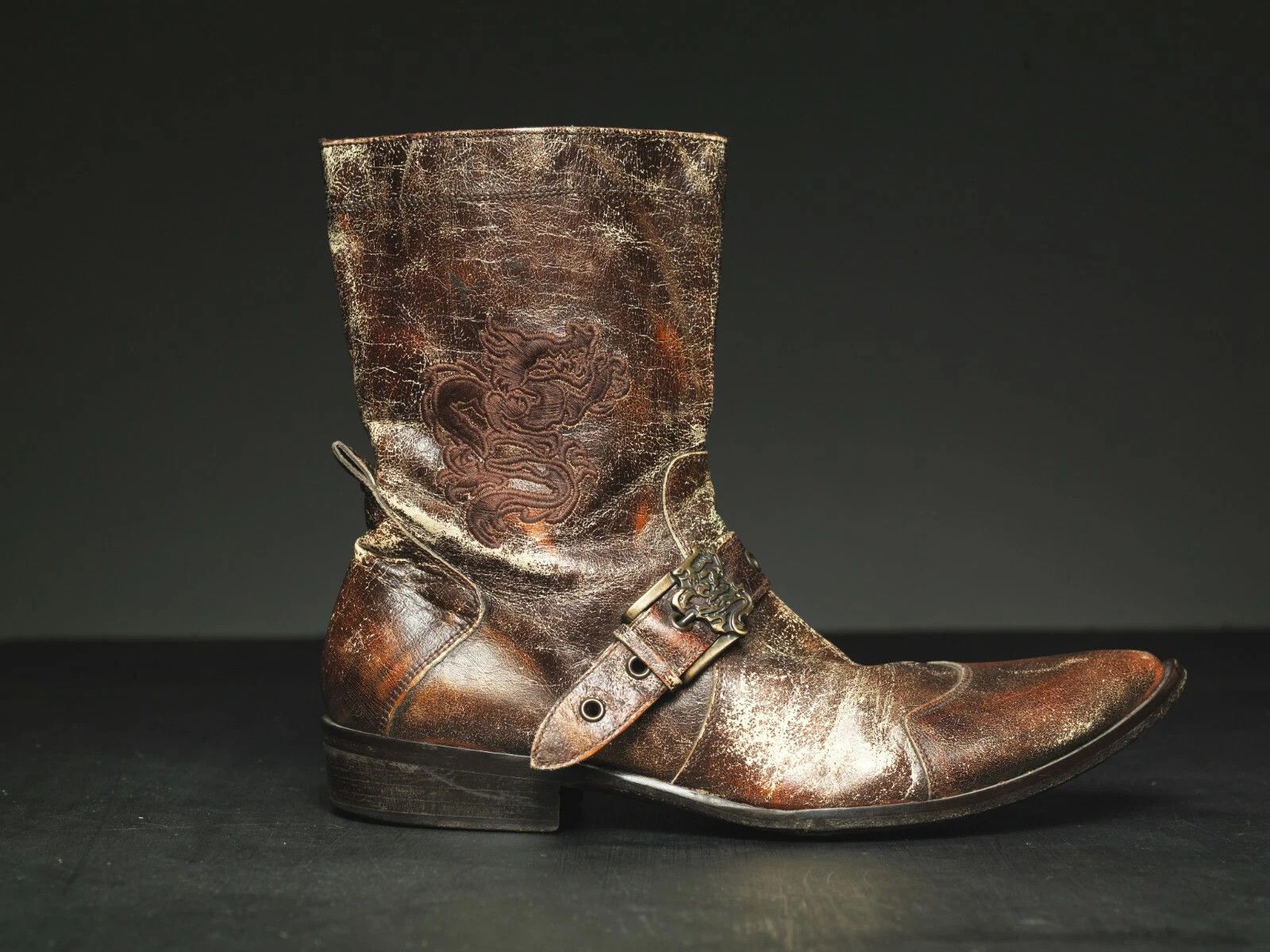 Mark Nason Mark Nason SKIDWAY Dragon Rock Boots Distressed Brown Size US 9 / EU 42 - 9 Thumbnail