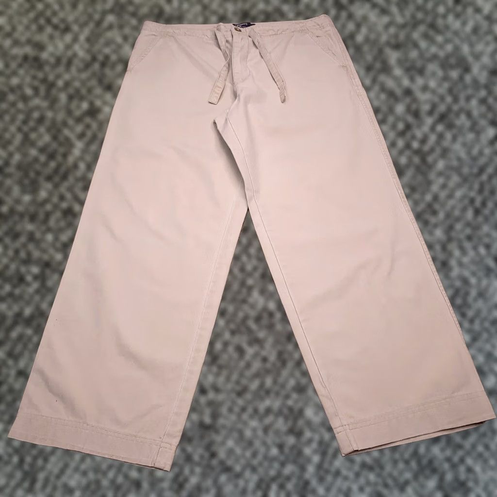Polo Ralph Lauren Vintage POLO Ralph Lauren Pants Adult Medium Beige Mens Drawstring Size US M / EU 48-50 / 2 - 1 Thumbnail