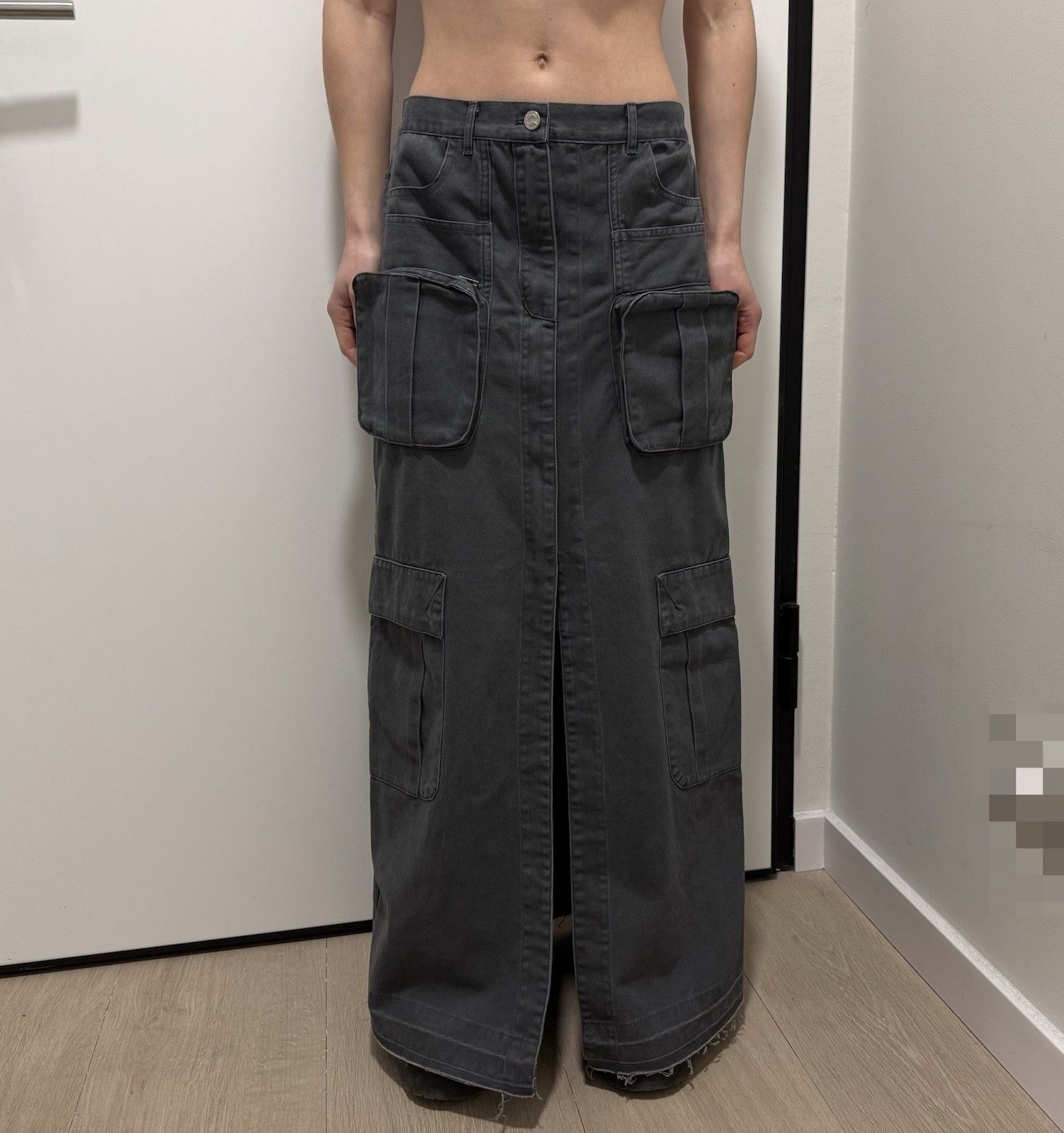 Vintage Jerry Hall vintage cargo y2k swag Long Skirt Pocket 2000`s Size 25" / US 0 / IT 36 - 1 Thumbnail