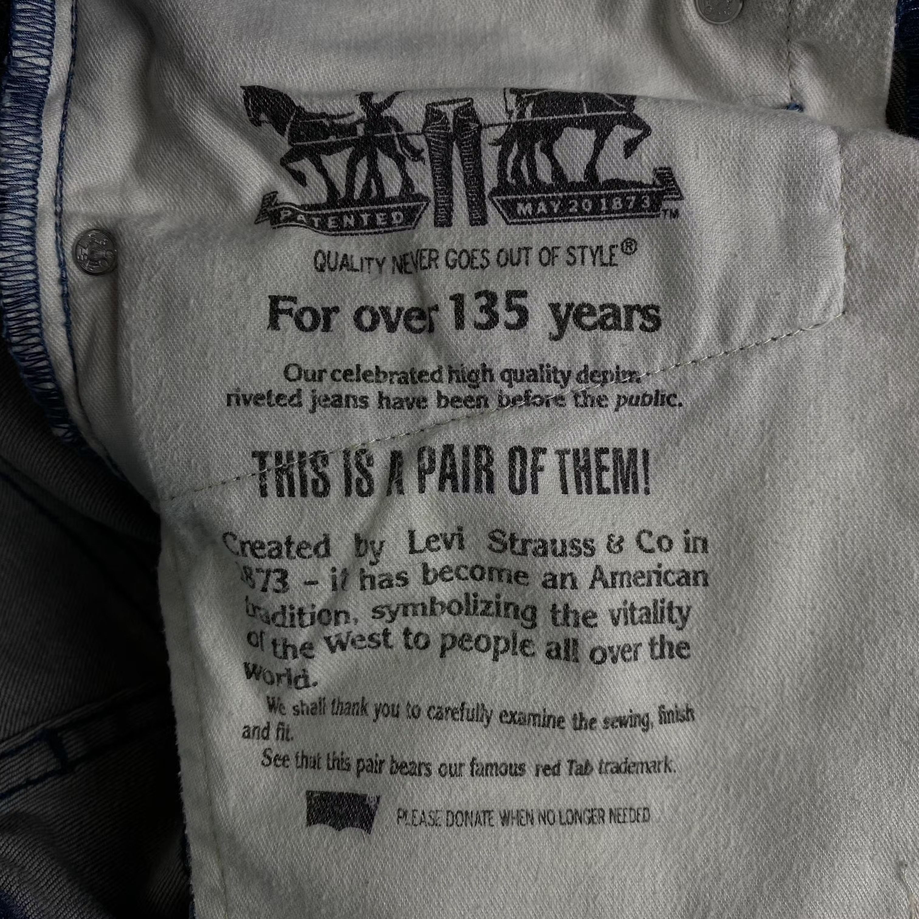 Levi's × Levi's Vintage Clothing Mens Jeans Levis Selvedge Reflective Size 32 Size US 32 / EU 48 - 5 Thumbnail