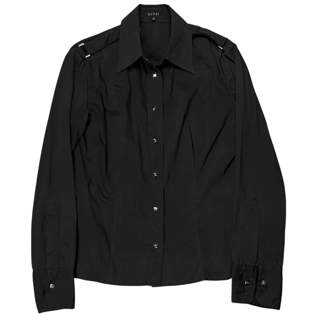 Gucci Gucci by Tom Ford Shoulder Strap Snap Shirt - 90s Size US XS / EU 42 / 0 - 1 Thumbnail