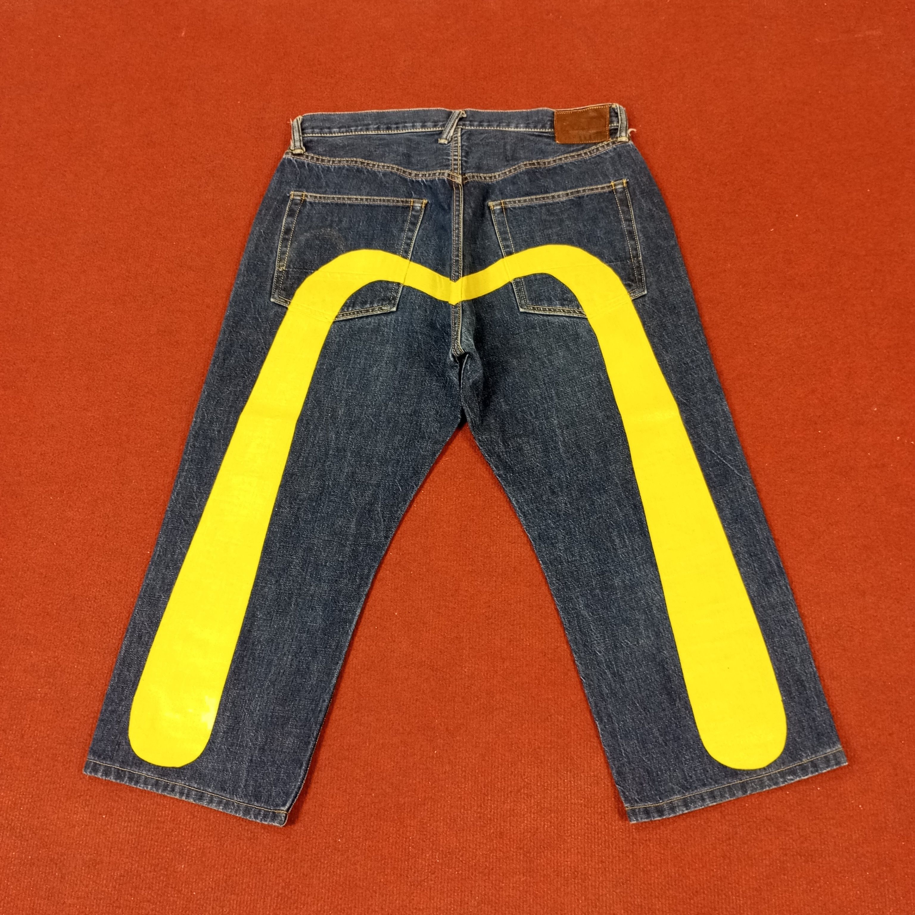 Evisu × Vintage Evisu Japanese Brand Streetwear Custom Daicock Style Jeans Size US 34 / EU 50 - 1 Thumbnail
