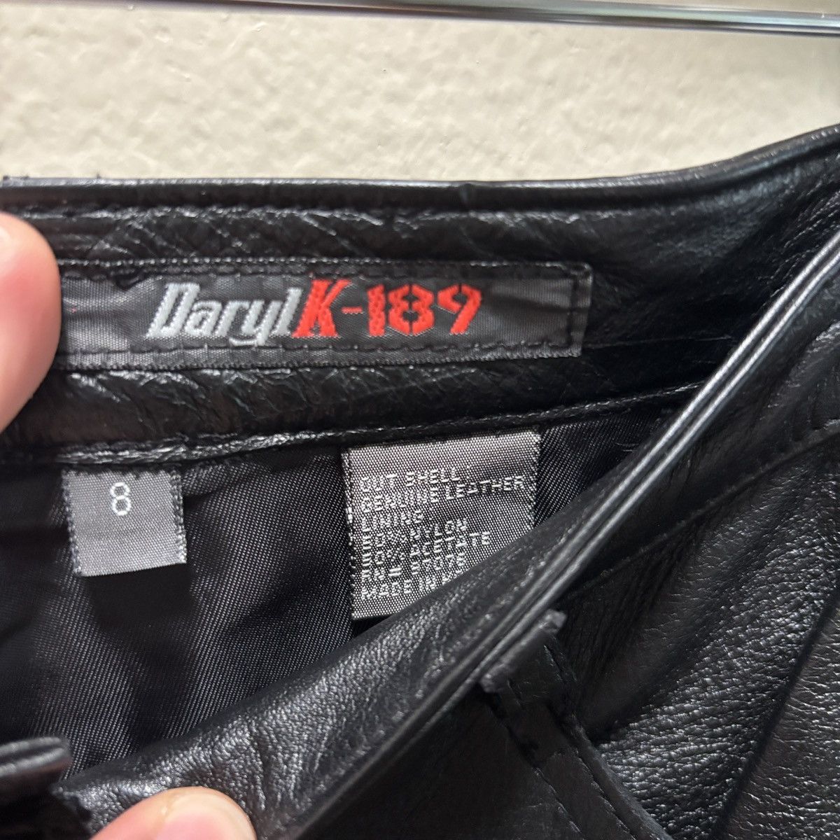 Vintage DarylK-189 Vintage Y2K genuine leather pants Size 30" / US 8 / IT 44 - 5 Thumbnail