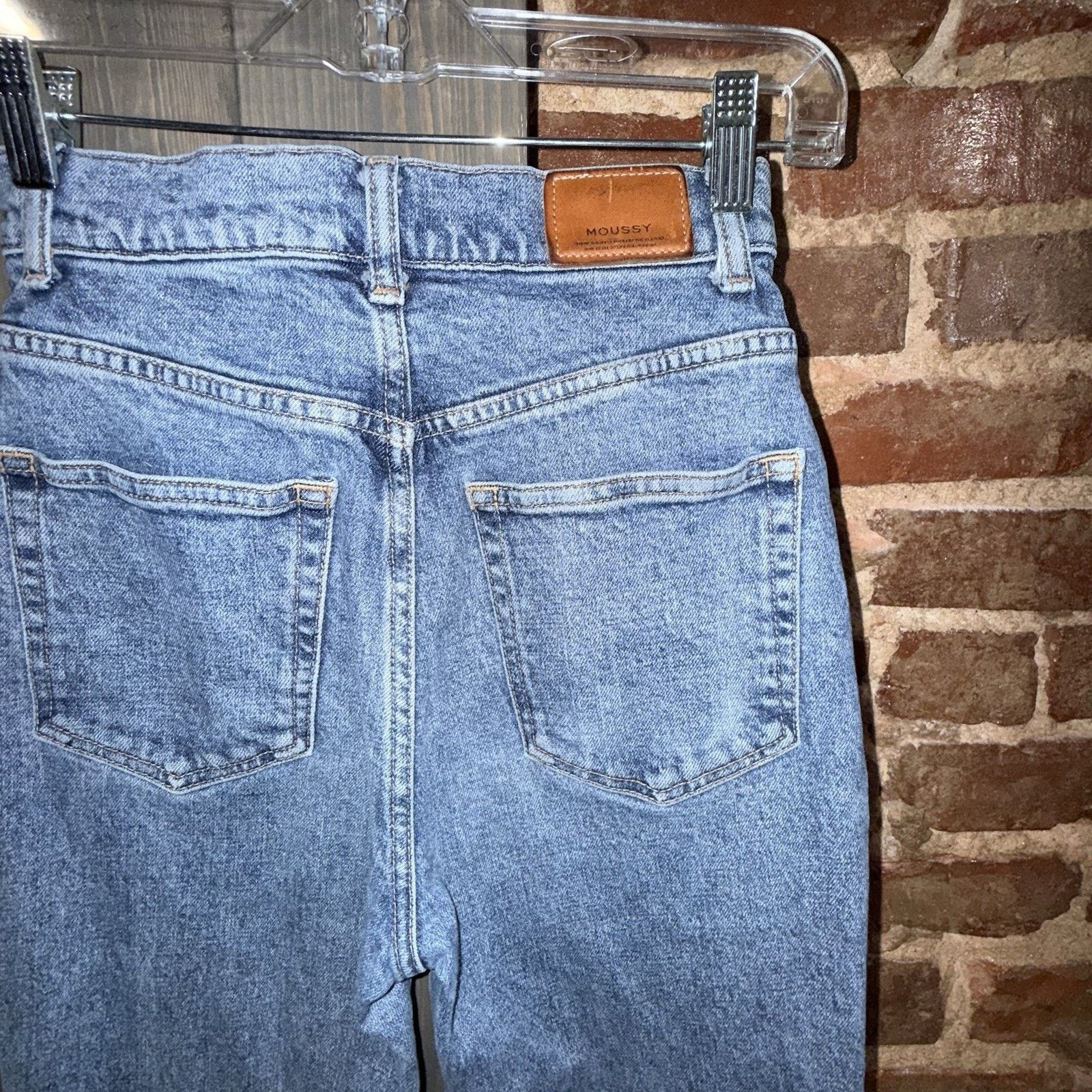 MOUSSY Moussy MVS SW Flare Jean Medium Blue Wash Japan Made Sz 25 Size 25" / US 0 / IT 36 - 10 Thumbnail