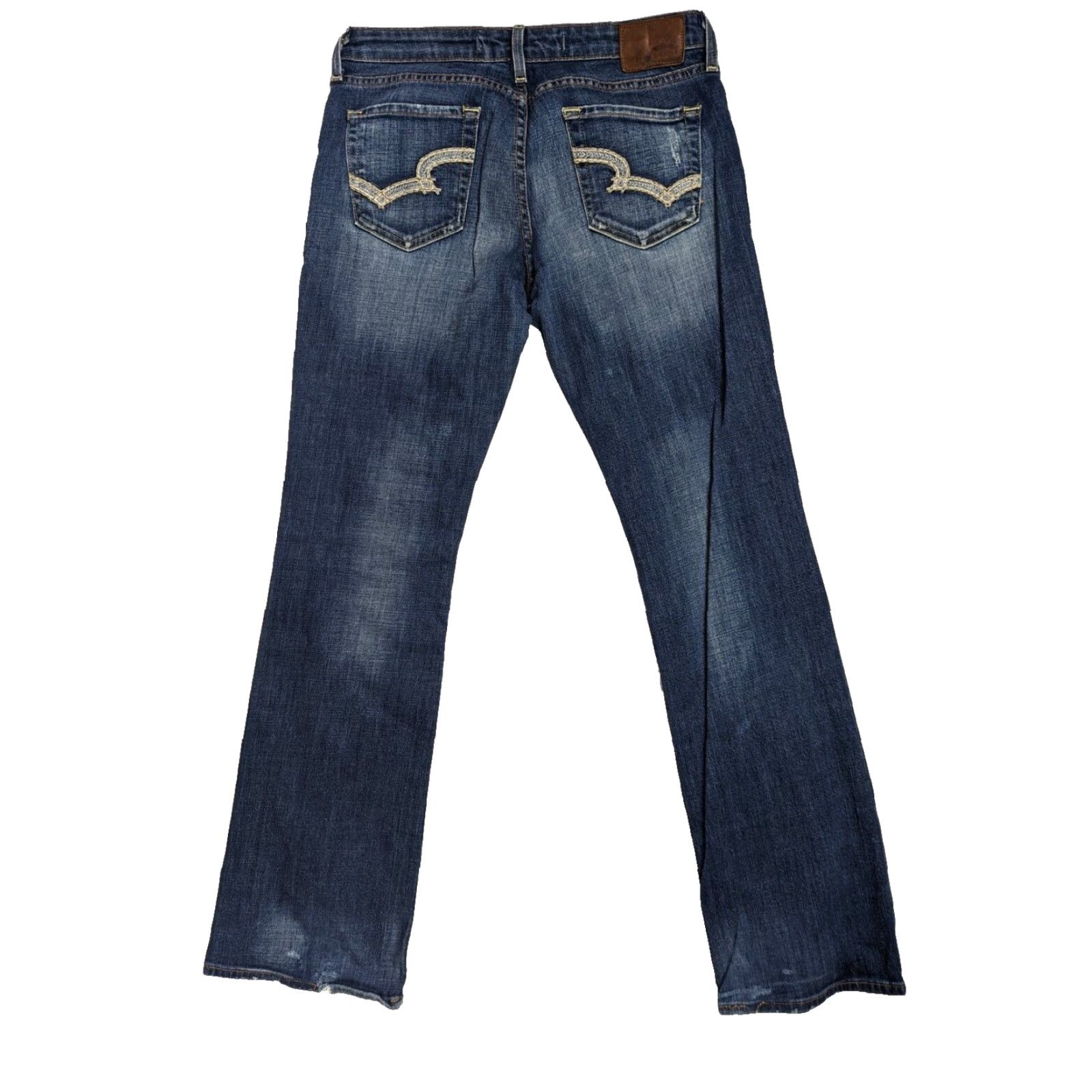 Denime BIG STAR Jeans Remy 31L Bootcut Denim M3J Women 32x34 Mid Rise Stretch Blue Stars Pants Size 24" / US 00 / IT 34 - 2 Thumbnail