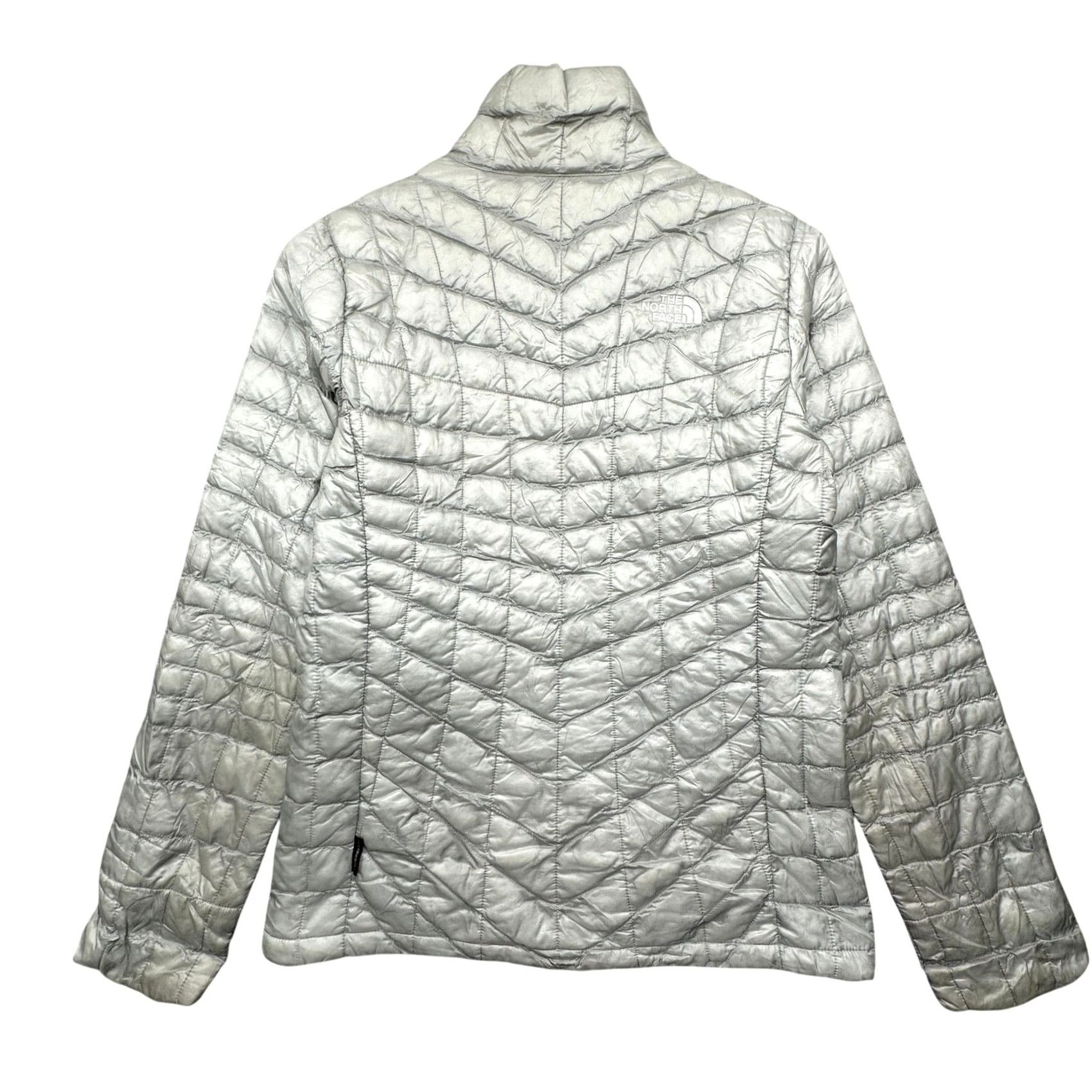 The North Face The North Face Thermoball Nano Puffer Jacket Womens S Gray Full Zip Pockets TN95 TB95 Size S / US 4 / IT 40 - 6 Thumbnail