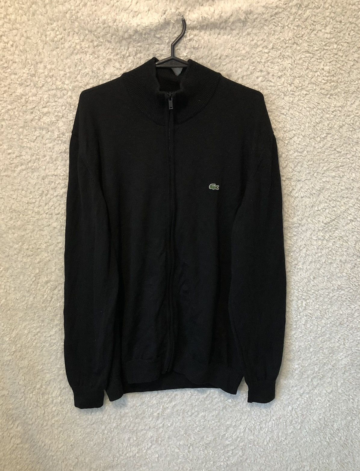Lacoste Wool Sweater Lacoste Zipped Black Size US L / EU 52-54 / 3 - 1 Thumbnail