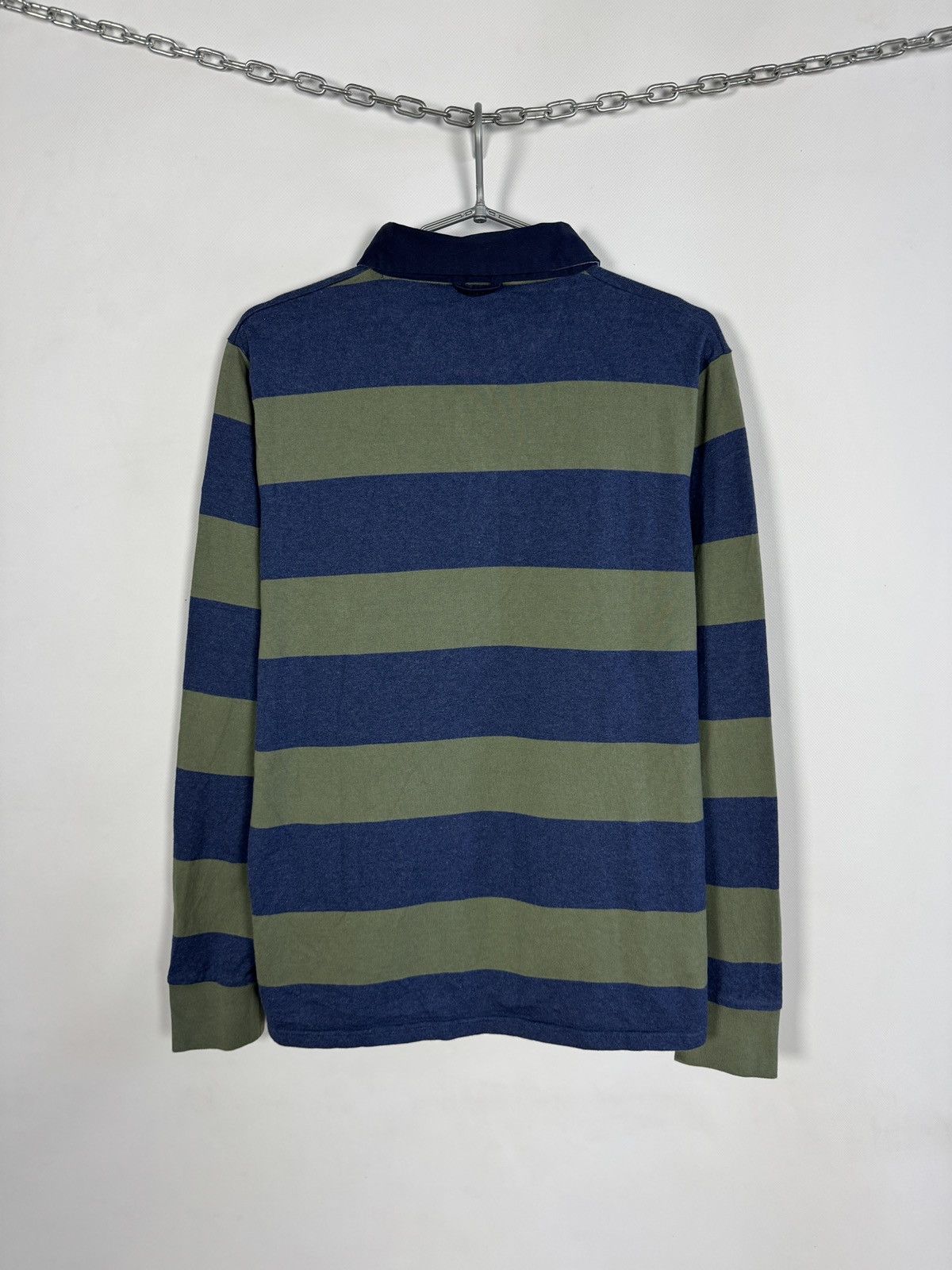 Gant GANT Polo Long Sleeve Striped Rugby Shirt Made in India Sz L Size US L / EU 52-54 / 3 - 11 Thumbnail