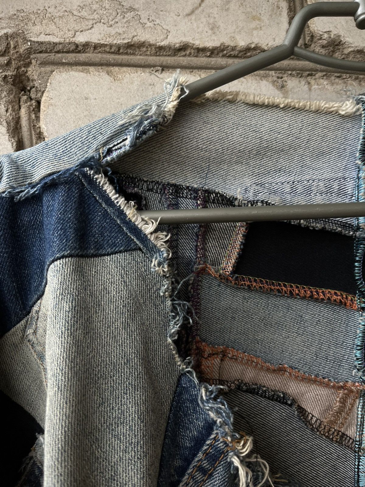 Japanese Brand × Levi's × Vintage Vintage Levi’s Rare denim patchwork jacket 501 pants Size US XL / EU 56 / 4 - 17 Thumbnail