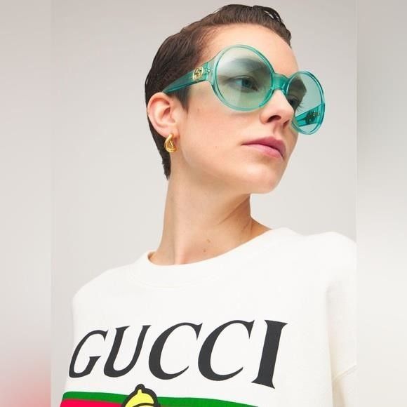 Gucci GUCCI GG0954S 001 Prestige Light Blue Sunglasses","descripti Size ONE SIZE - 1 Thumbnail