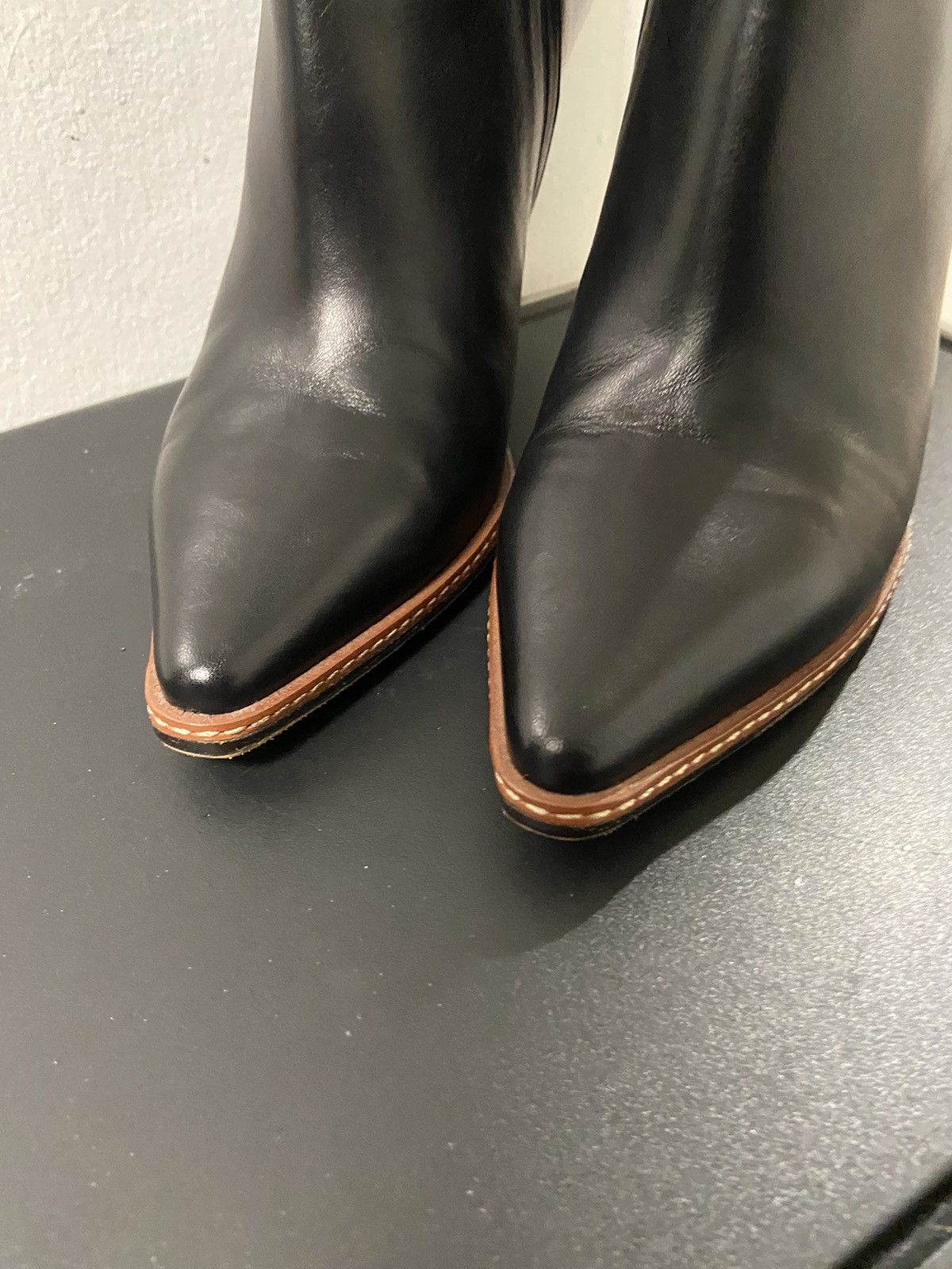 Designer × Maison Margiela Maison Martin Margiela Ankle Boot Black Leather Womens 37 Size US 7 / IT 37 - 11 Thumbnail