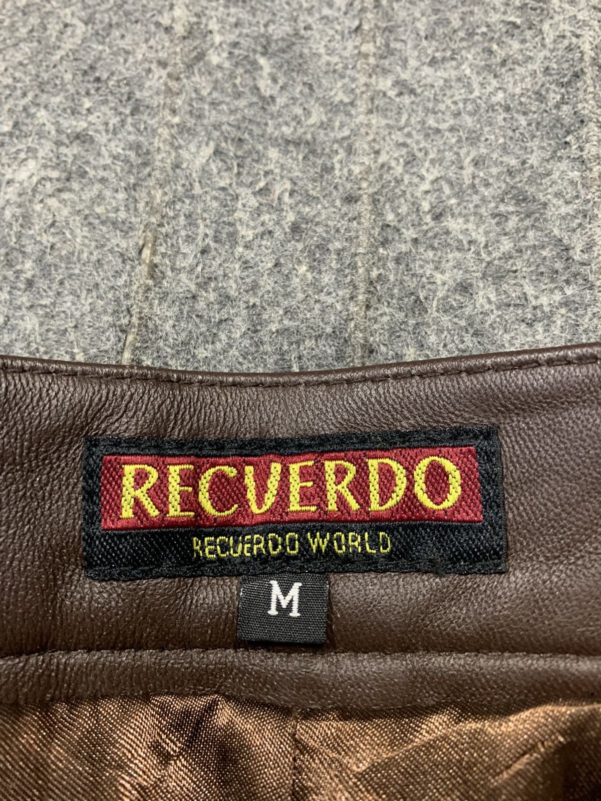 Leather Recverdo World Leather Pant Double Knee Stretchable Waist Size 26" / US 2 / IT 38 - 8 Thumbnail