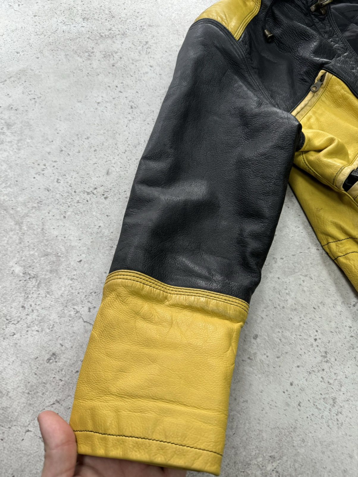 If Six Was Nine Vintage 90s Real Leather Cropped Junya Watanabe Style Jacket Size US M / EU 48-50 / 2 - 10 Thumbnail