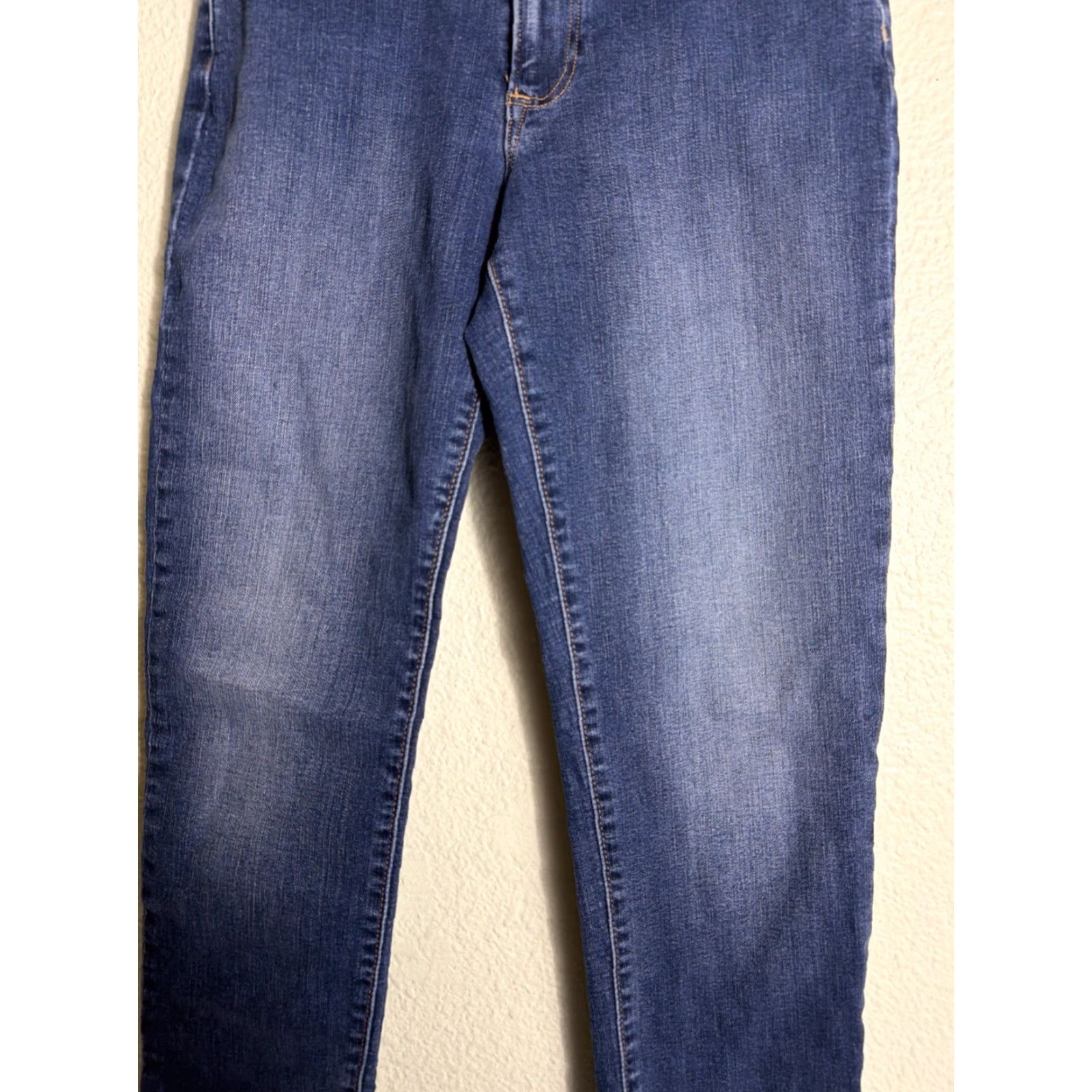 Vintage Sunday Best Jeans Women Skinny Dark Wash 00 22x27 Cotton Elastic Blue Mens? Size 40" / US 18 - 3 Thumbnail