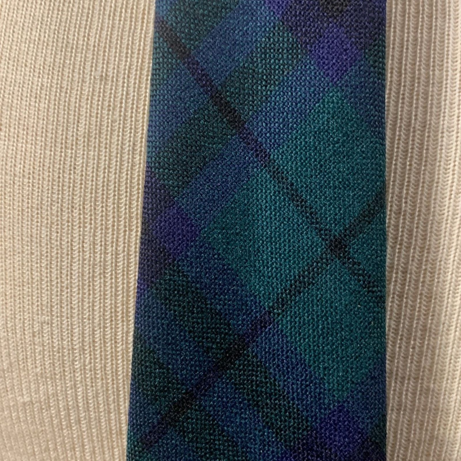 Vintage Scotland vintage wool necktie tartan plaid Marshall clan Size ONE SIZE - 4 Thumbnail
