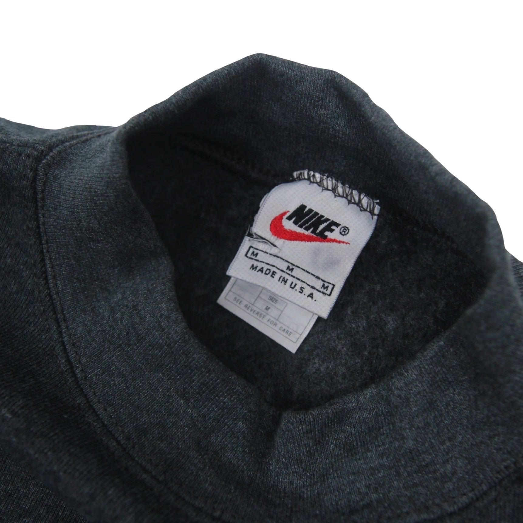 Nike VINTAGE Nike Mens Sweatshirt M Gray 90s Mock Neck Pullover Size US M / EU 48-50 / 2 - 4 Thumbnail