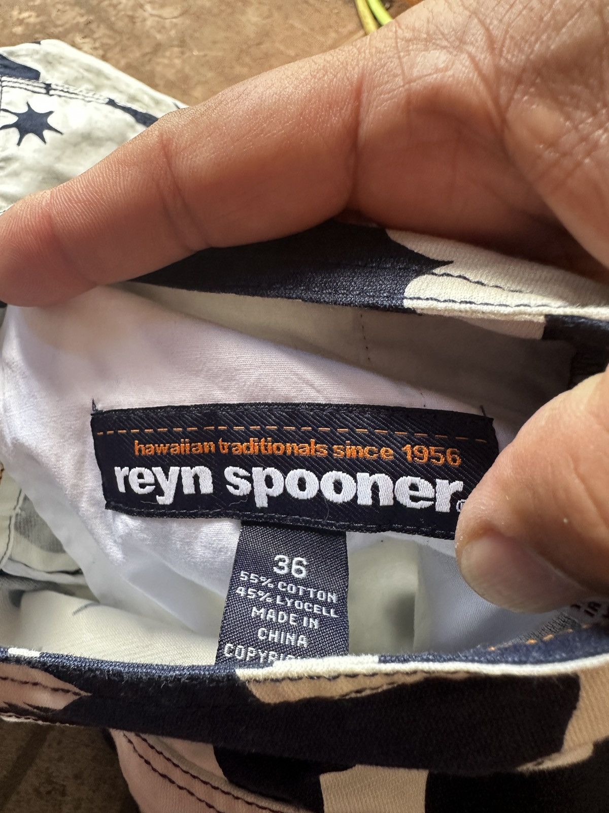 Reyn Spooner Reyn Spooner Swimming Shorts Hawaiian Blue/White Men's 36 Size US 36 / EU 52 - 4 Thumbnail