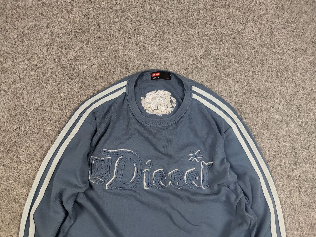 Diesel Vintage Diesel Y2K Style Embroidered Logo Blue Long Sleeve Size US M / EU 48-50 / 2 - 3 Thumbnail