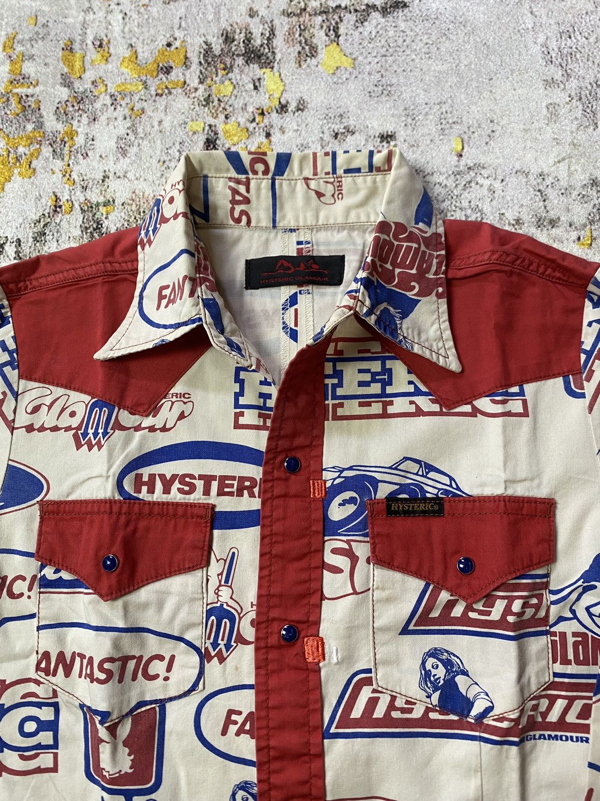 Hysteric Glamour × Japanese Brand Vintage Hysteric Glamour All over shirt Size US M / EU 48-50 / 2 - 4 Thumbnail