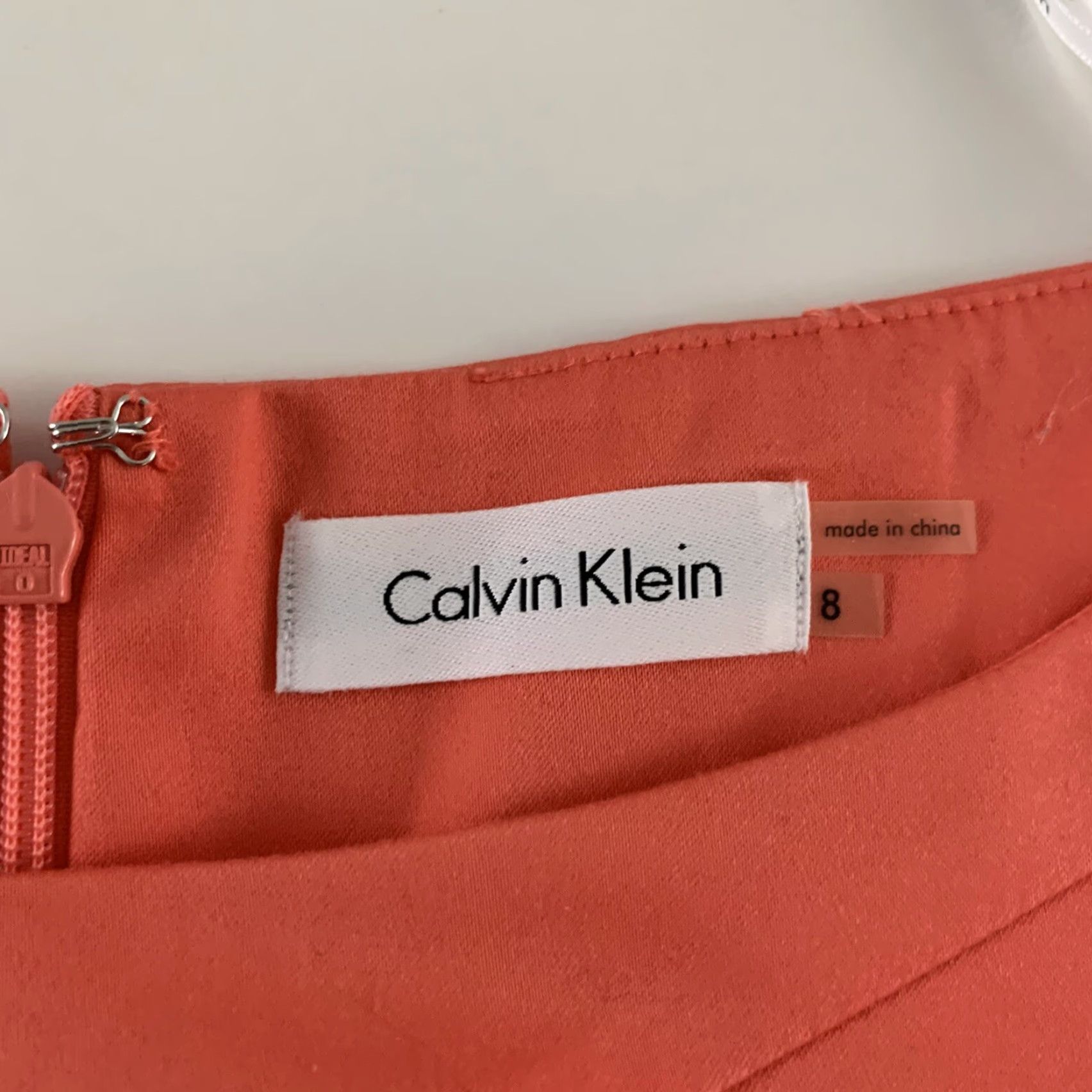 Calvin Klein Calvin Klein Sleeveless Pencil Dress Women's Size 8 Peach Pink Midi Sheath Dress Size M / US 6-8 / IT 42-44 - 3 Thumbnail