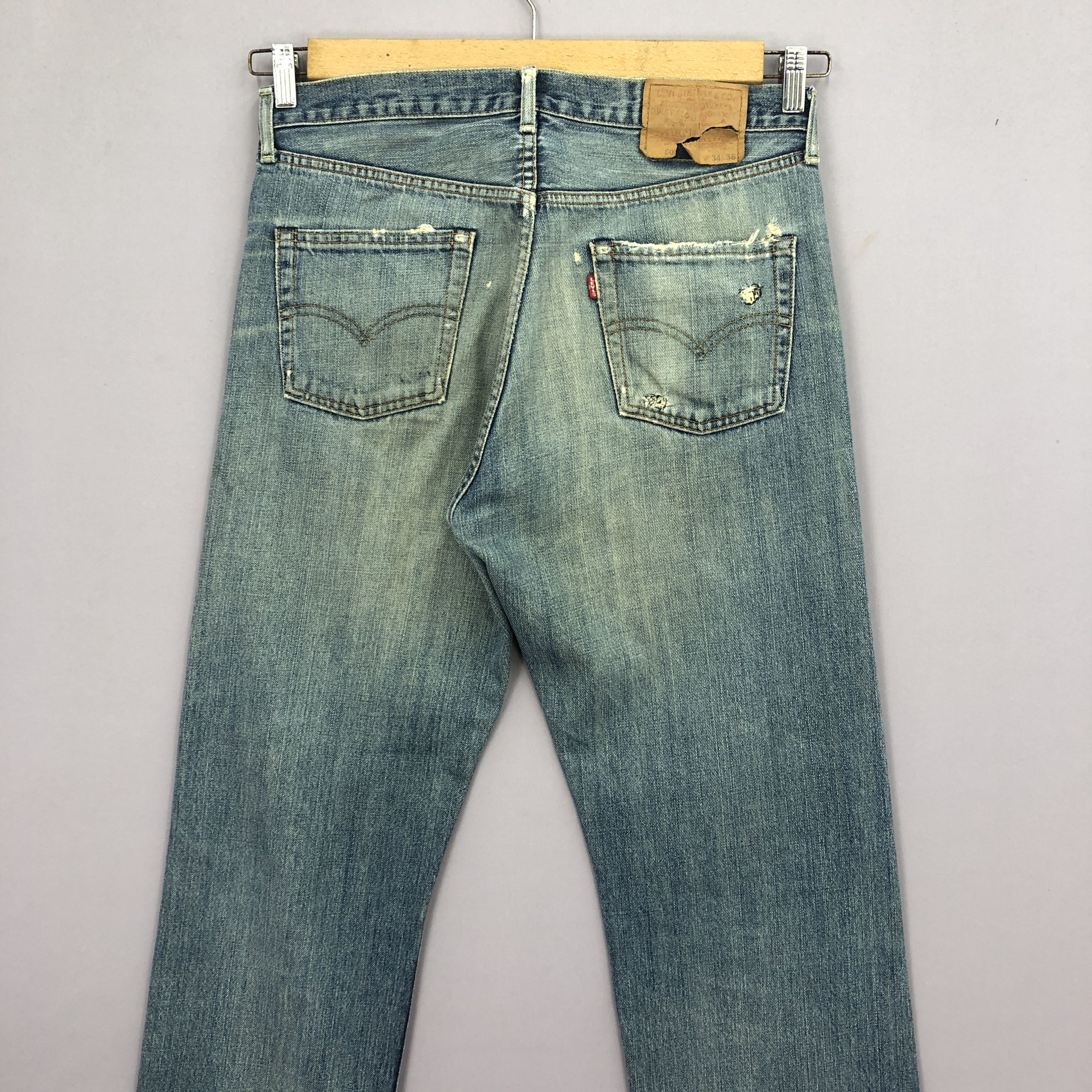 Levi's Vintage Levis Selvedge Jeans Levi's Redline Mud Wash Denim Size US 32 / EU 48 - 4 Thumbnail