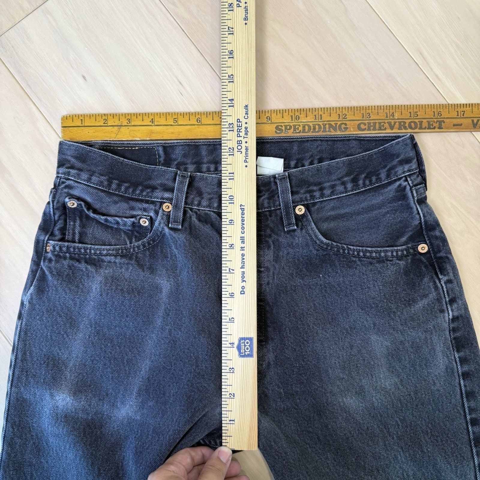 Levi's Vintage Levis 501 Jeans 30 Black 90s Straight Leg Denim Size US 30 / EU 46 - 5 Thumbnail