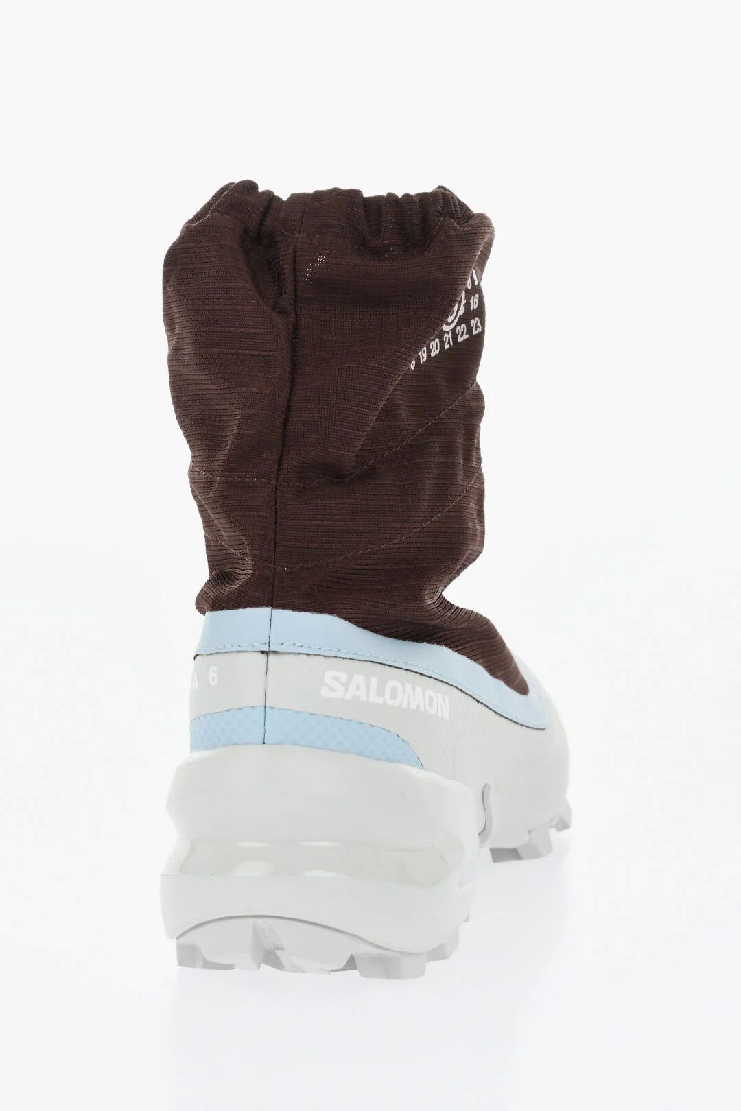 Maison Margiela × Salomon og1mm0426 Trek Hi-Top Sneakers in Burgundy Size US 8 / IT 38 - 2 Thumbnail