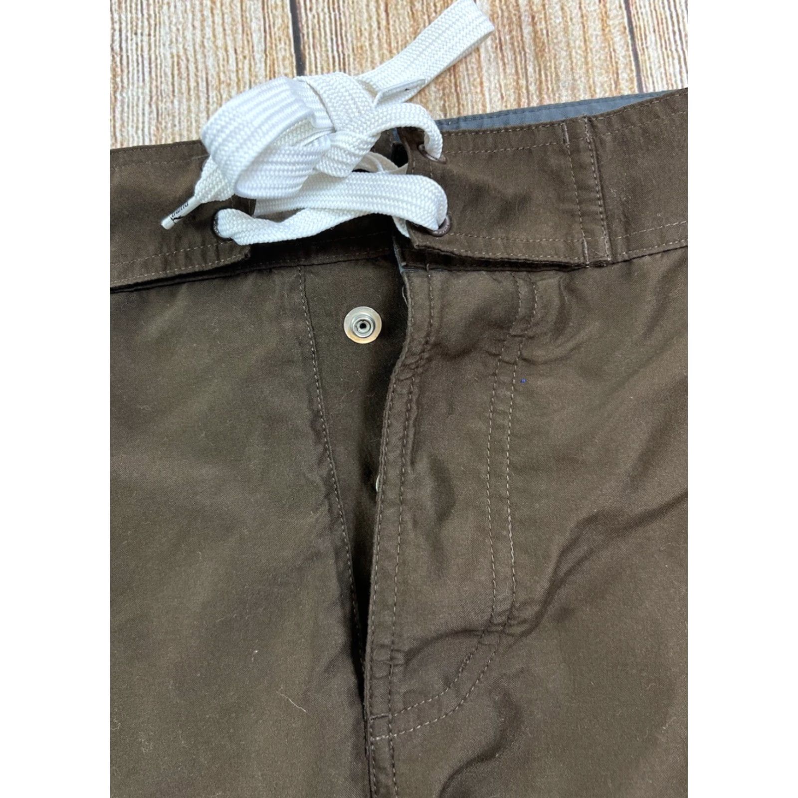 Puma PUMA Mens Board Shorts XL Brown Swim Trunk Y2K Beach Logo Bottoms Size US 36 / EU 52 - 3 Thumbnail