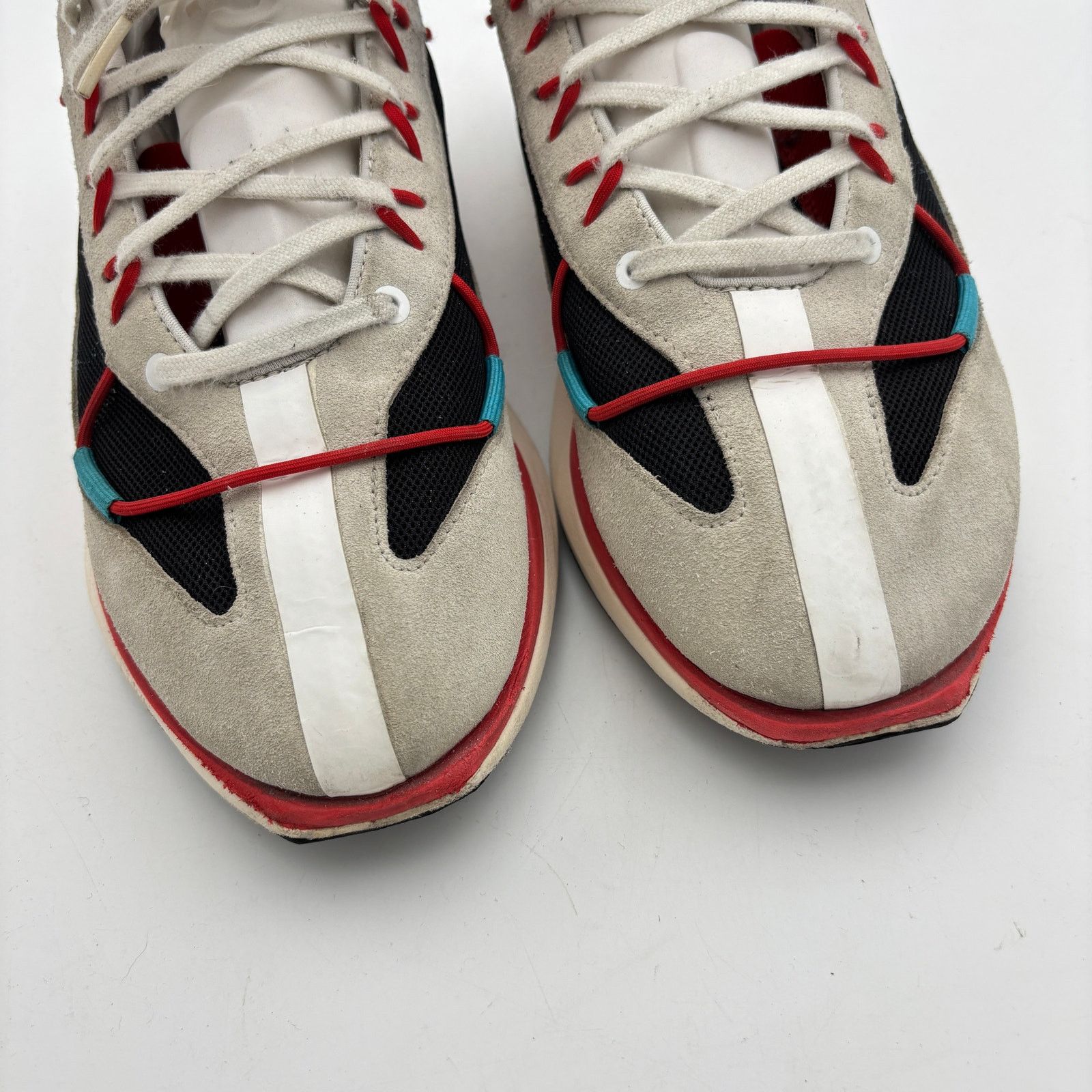 Adidas × Y-3 × Yohji Yamamoto Adidas Yohji Yamamoto Y-3 Shiku Run White Red Cyan 10.5 Size US 10.5 / EU 43-44 - 10 Thumbnail