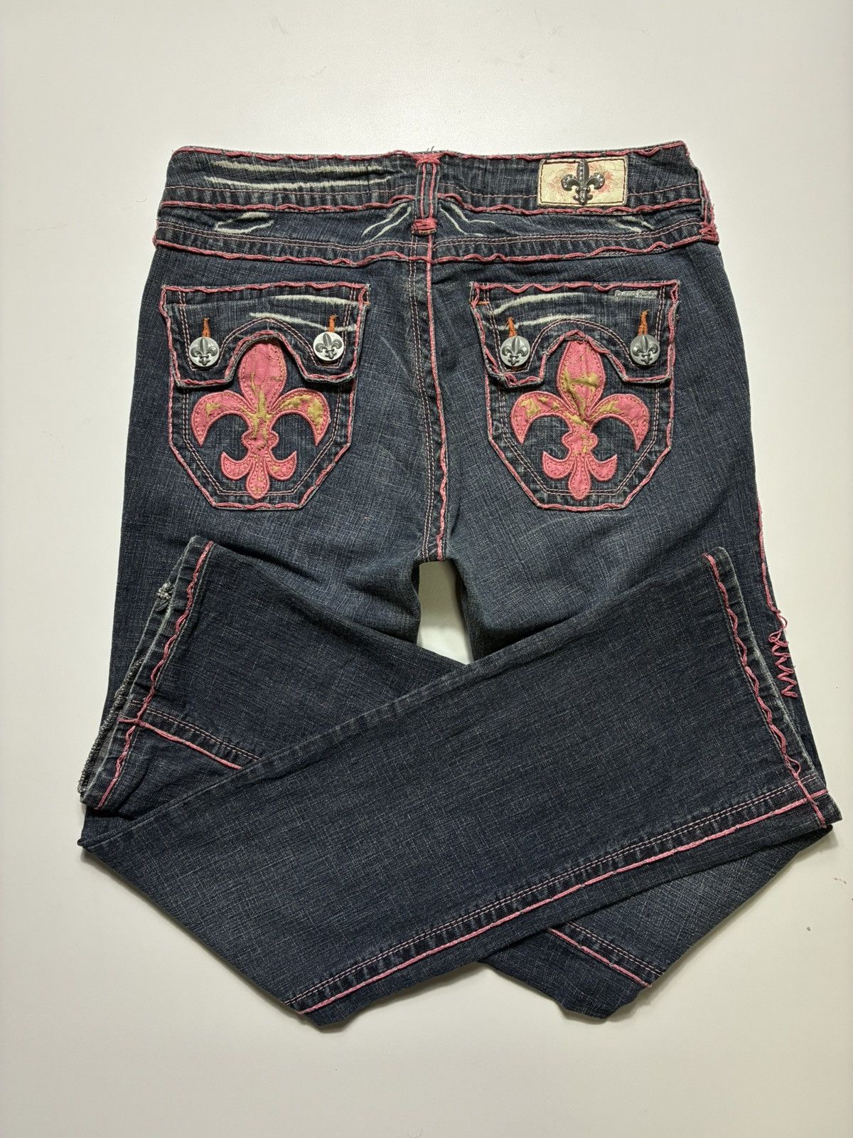 Other VINTAGE LAGUNA BEACH PINK Y2K 2000s DENIM JEANS Size 30" / US 8 / IT 44 - 1 Thumbnail